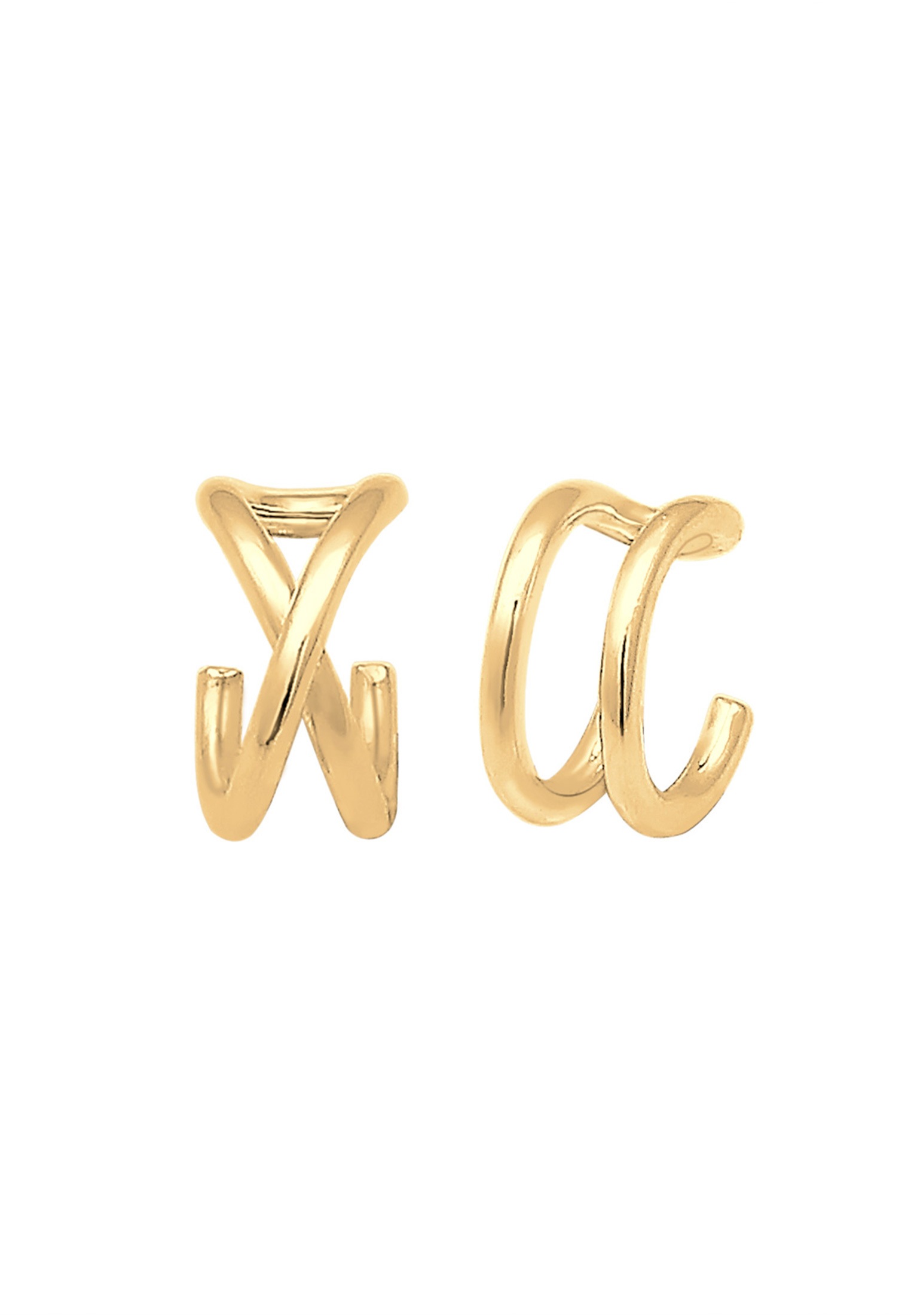 Elli Paar Ohrklemmen »Ohrringe Ohrklemme Earcuff Set Geo Basic 925 Silber«
