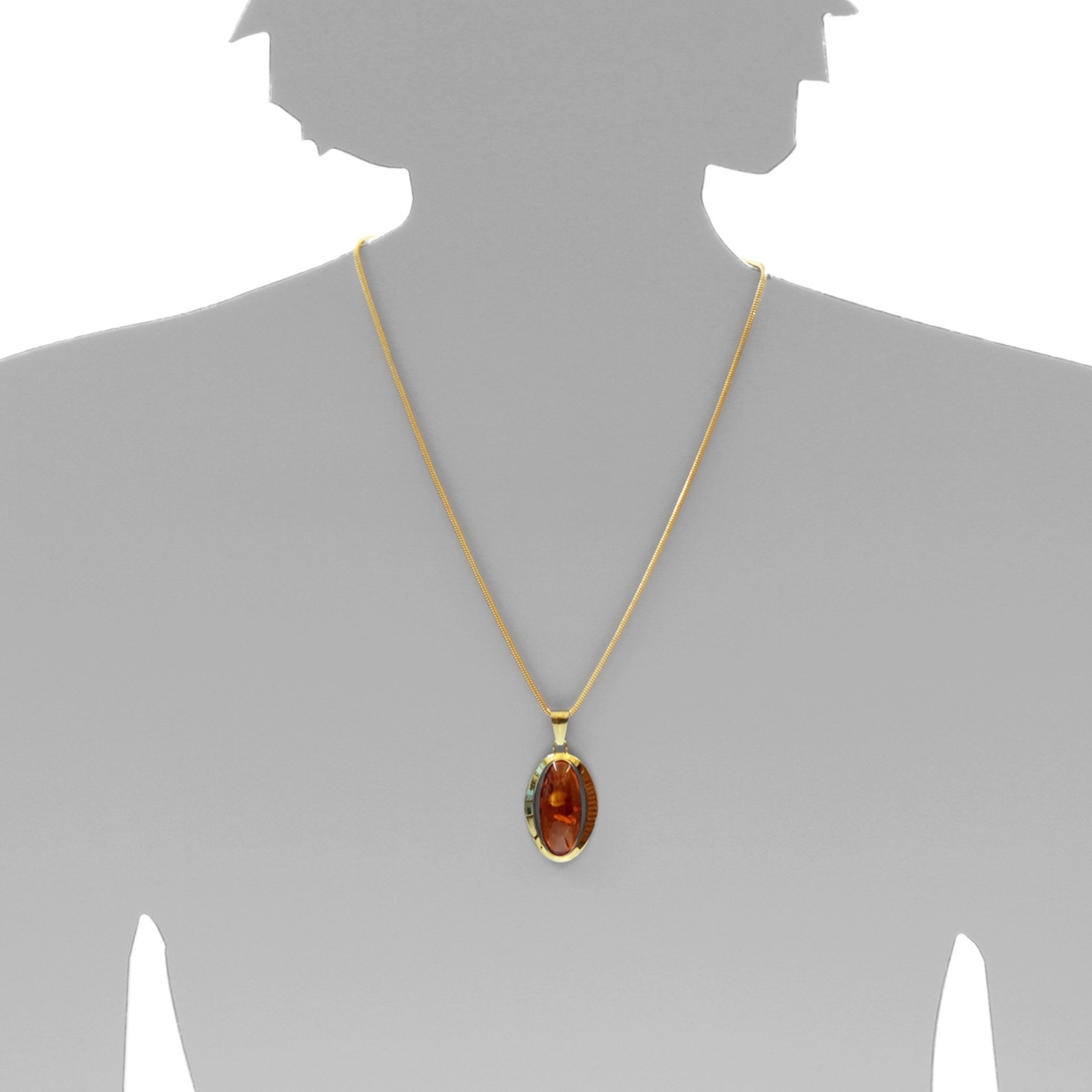 OSTSEE-SCHMUCK Kettenanhänger »- Frieda - Gold 333/000 - Bernstein«