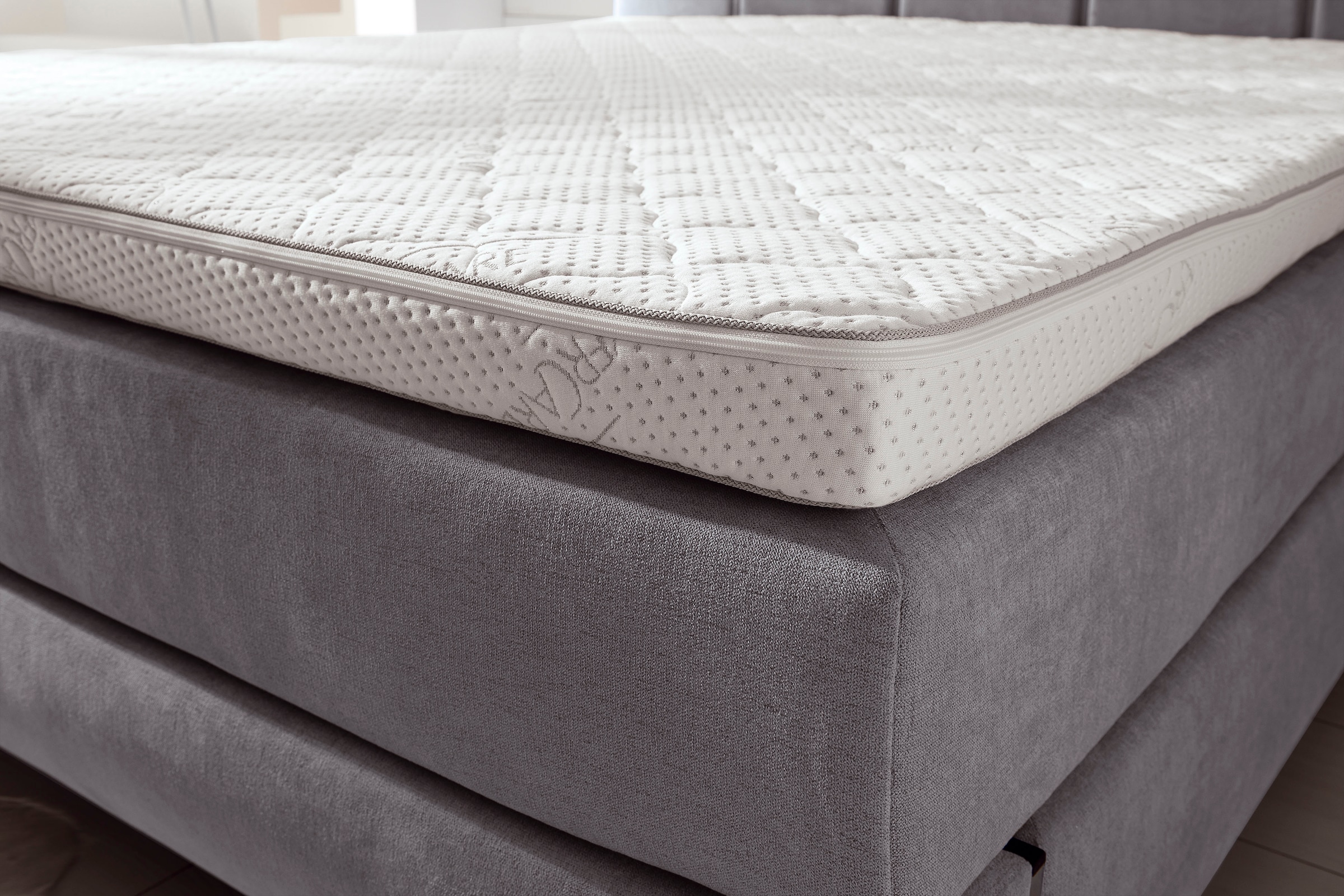 set one by Musterring Topper »Florida Silvercare Kaltschaum«, (1 St.), Kaltschaum-Kern, mit Stretch-Doppeltuch-Bezug mit Silver Protect