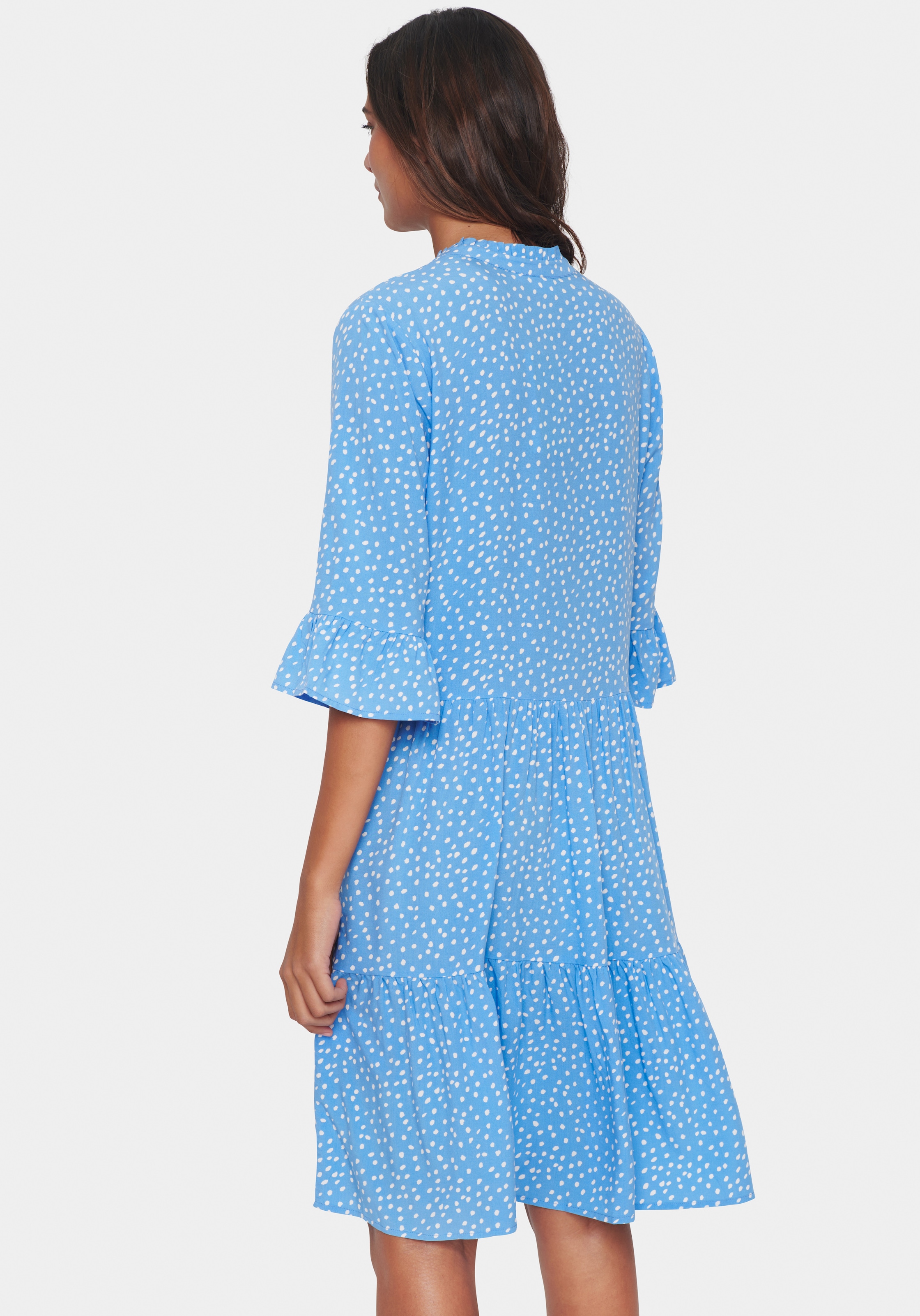 Saint Tropez Blusenkleid »EdaSZ Dress«, mit Volant und 3/4 Ärmel