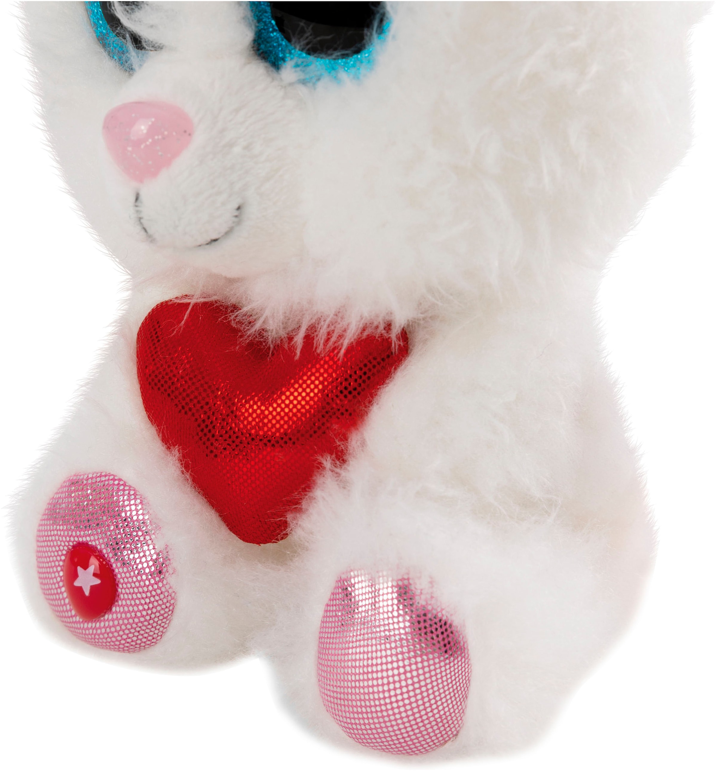 Nici Kuscheltier »Glubschis, Katze Pawdi Meow, 15 cm schlenkernd«, schlenkernd; enthält recyceltes Material (Global Recycled Standard)