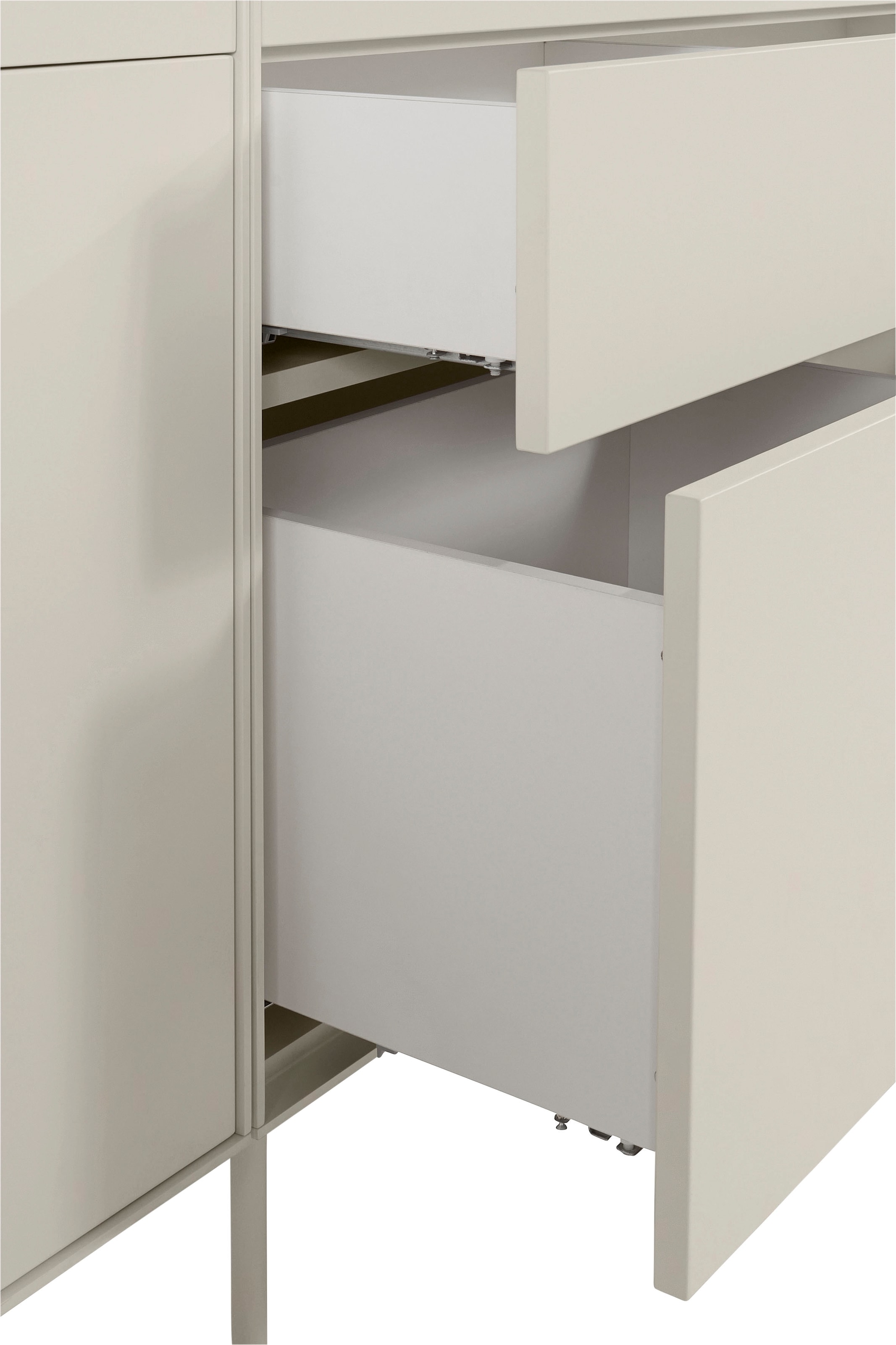LeGer Home by Lena Gercke Sideboard »Essentials«, (2 St.), Breite: 224cm, MDF lackiert, Push-to-open-Funktion
