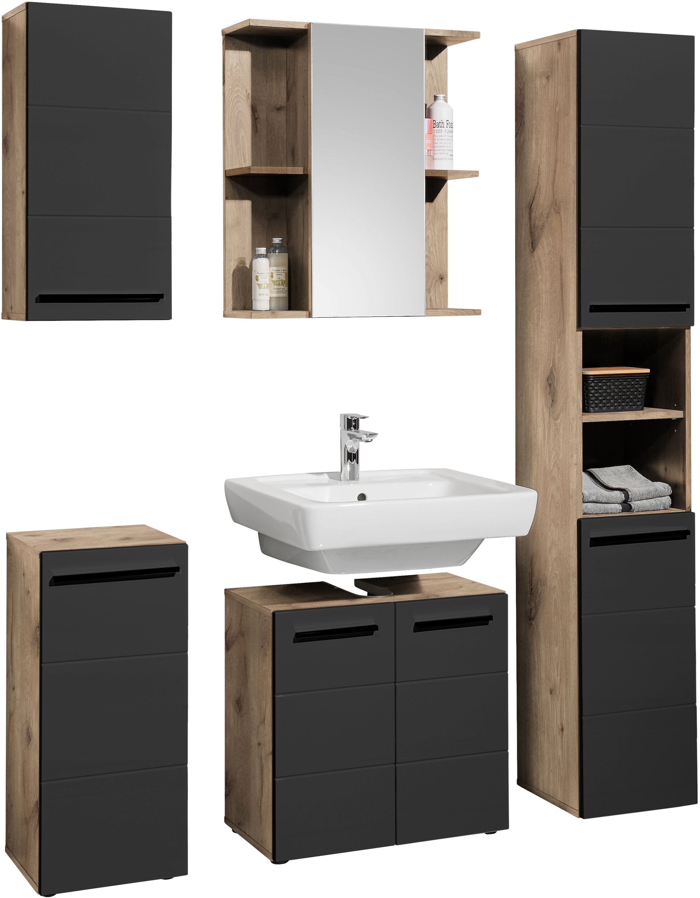 BASIC by Balculina Spiegelschrank »Vista BxHxT 60x71x20 cm« 1 Stk. tlg. Breite 60cm, Made in Europa