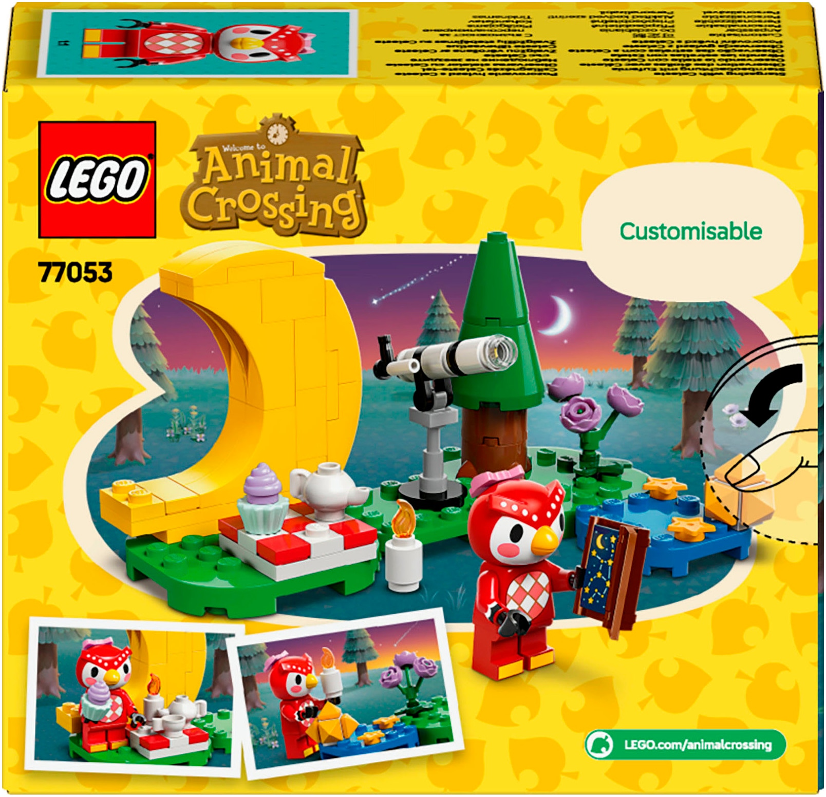 LEGO® Konstruktionsspielsteine »Sternbeobachtung mit Eufemia (77053), LEGO Animal Crossing«, (78 St.), Made in Europe
