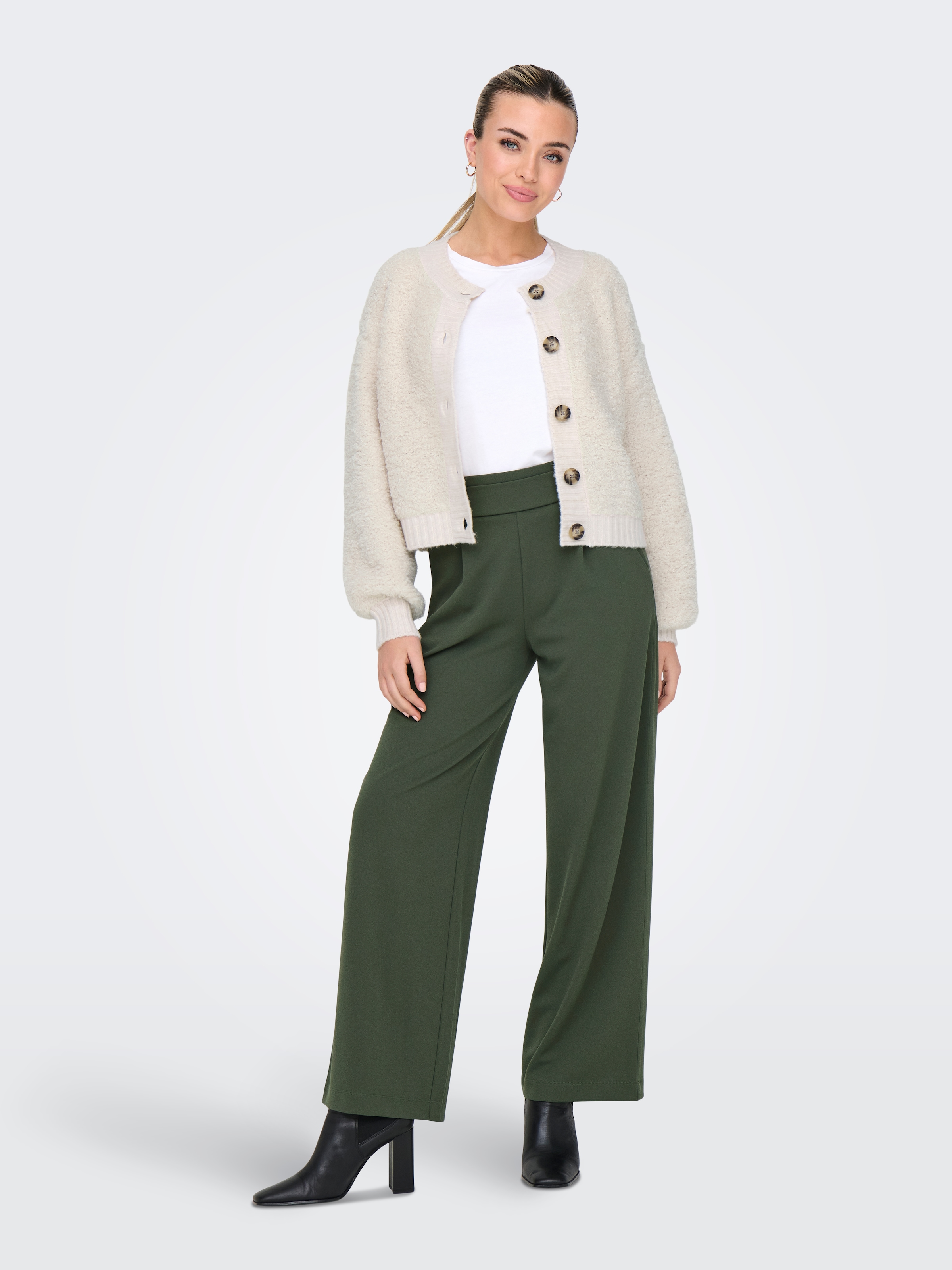 JDY Strickjacke »JDYEIRA LIFE L/S O-NECK CARDIGAN KNT« Materialmix