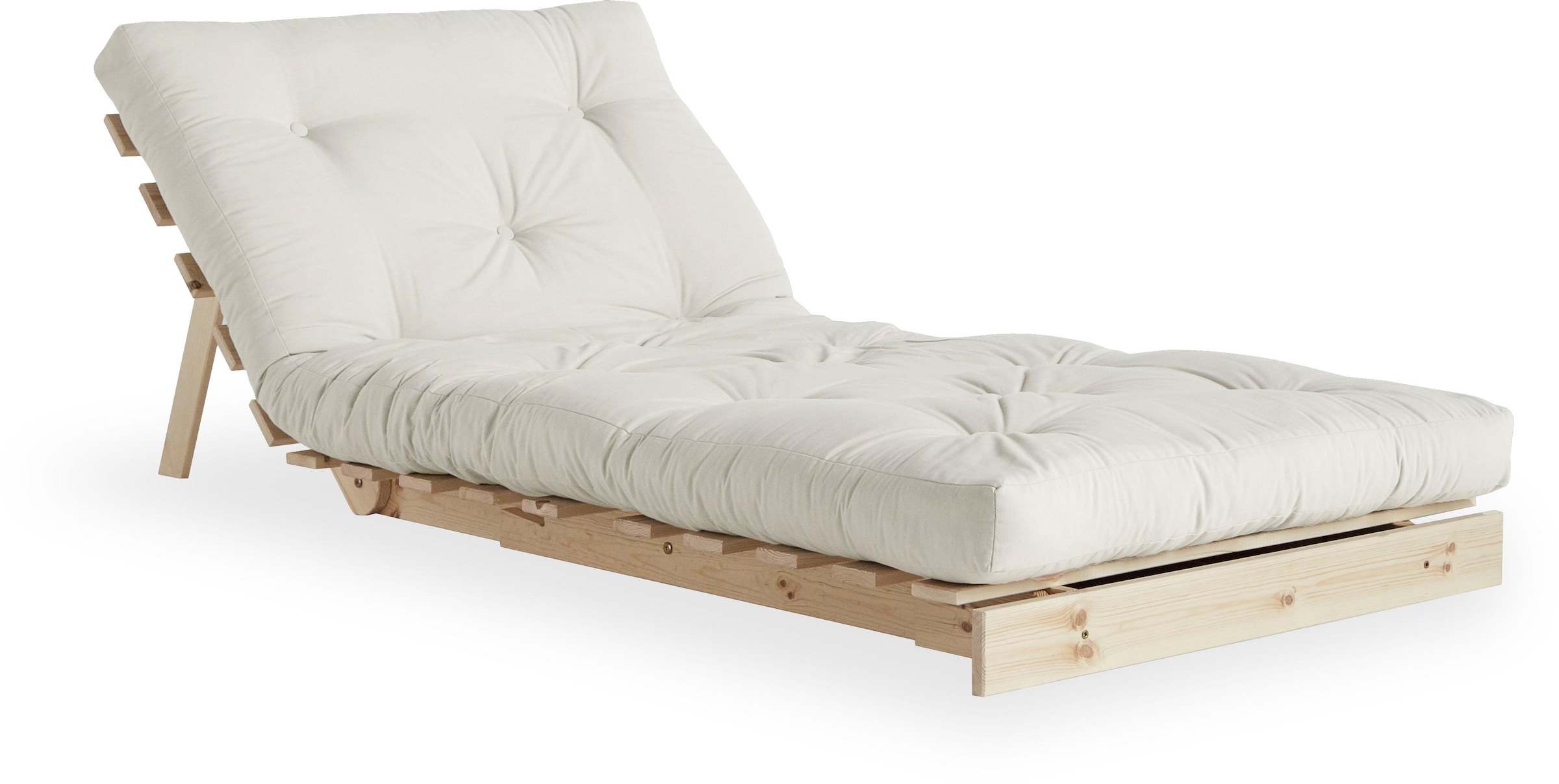 Karup Design Daybett »Roots Schlafsofa, Gästebett, Sofa inkl. Futonmatratze«, Liegefläche 90/140/160 x200 cm, FSC® zertifizierte Kiefer