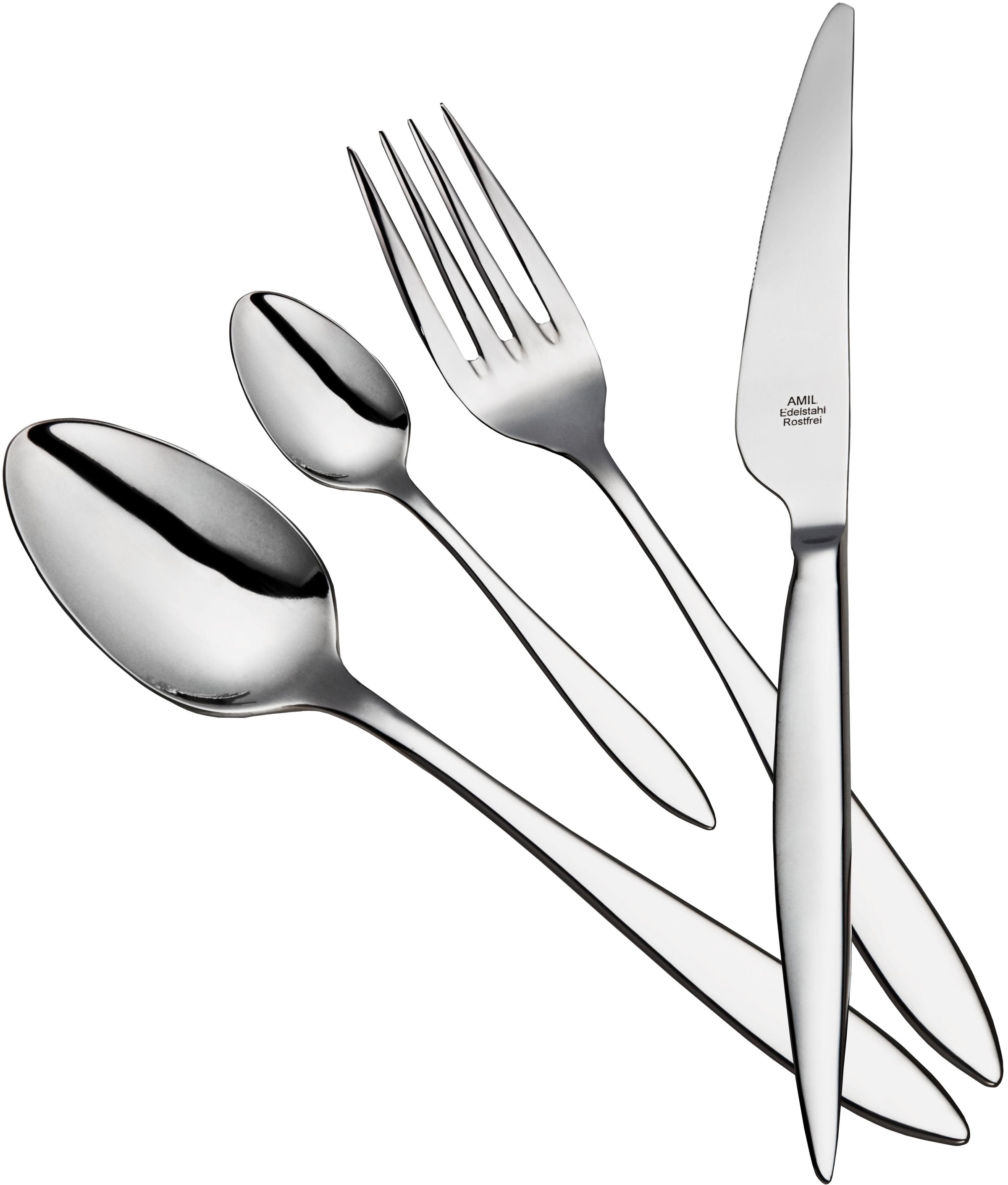 AMIL Besteck-Set »8895«, (Set, 60 tlg.), Edelstahl 18/10, hochglanzpoliert
