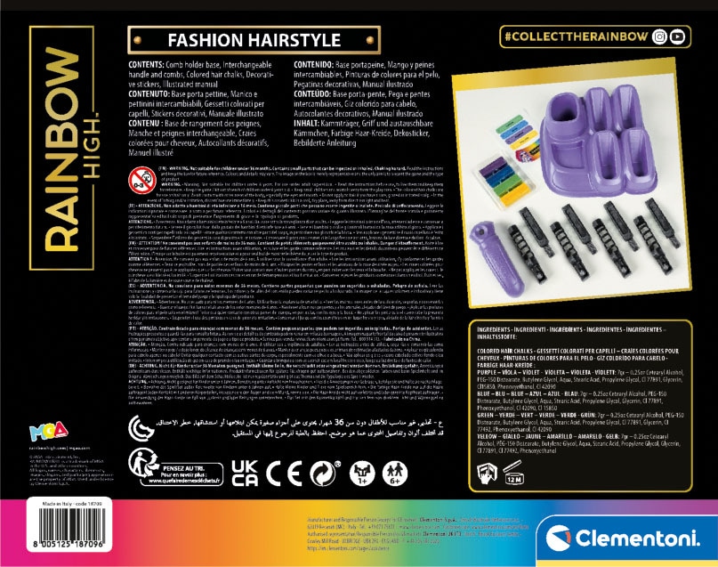 Clementoni® Kreativset »Rainbow High, Farb-Hairstyler«
