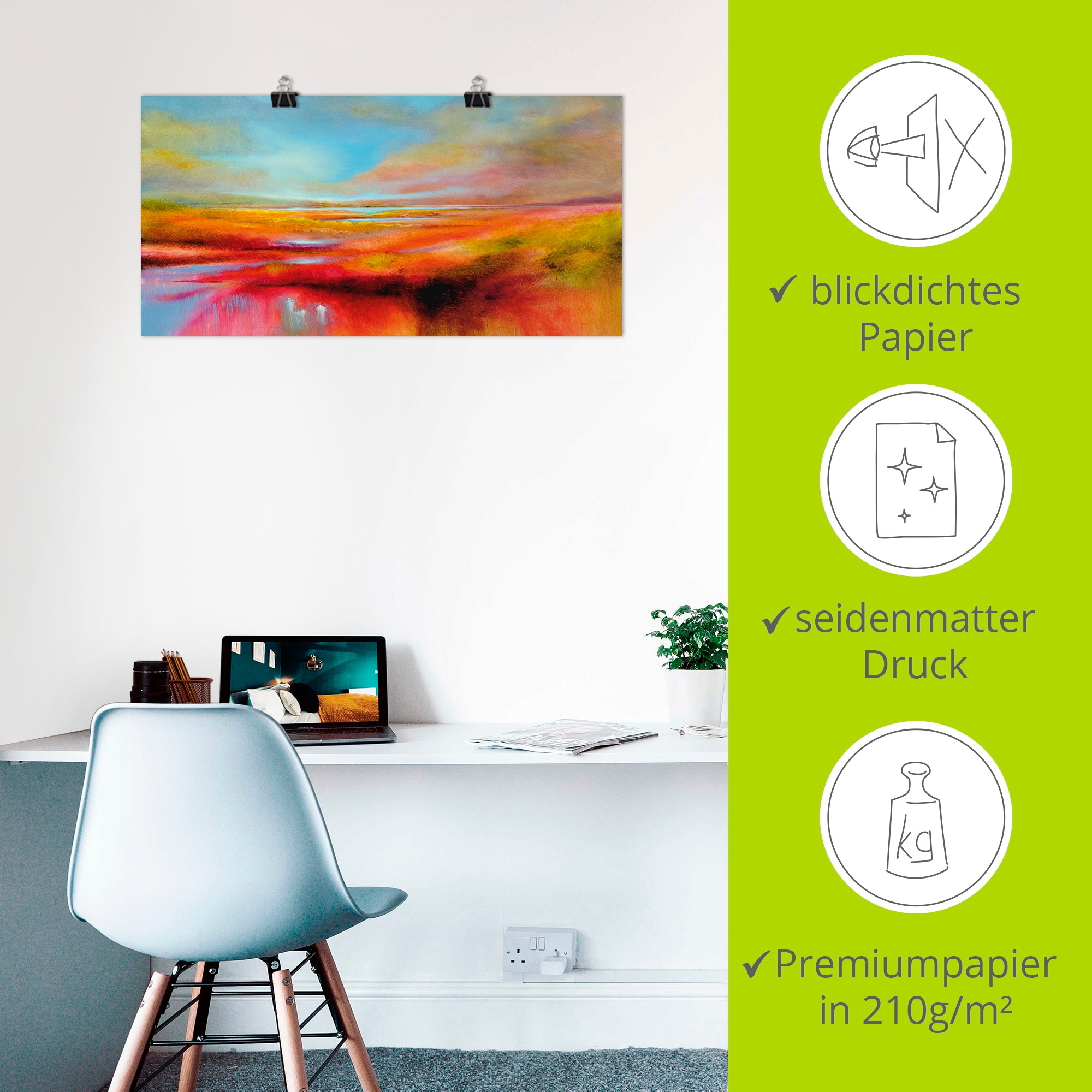 Artland Wandbild »Ein perfekter Tag«, Bilder vom Sonnenuntergang & -aufgang, (1 St.), als Leinwandbild, Poster in verschied. Größen