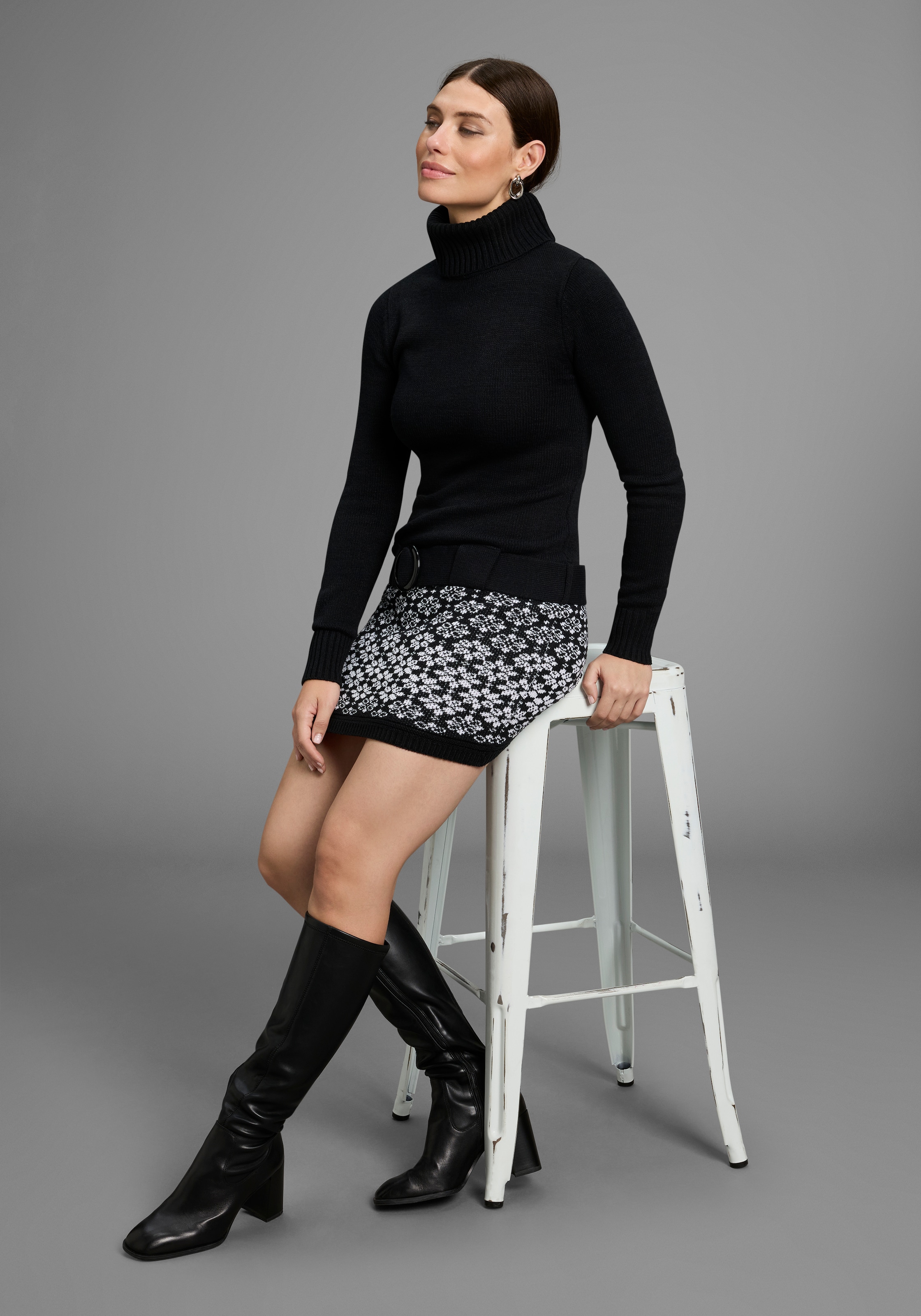 Melrose Strickkleid, festliche Anlässe und Partys, Mini-Schnittform, eleganter Stil