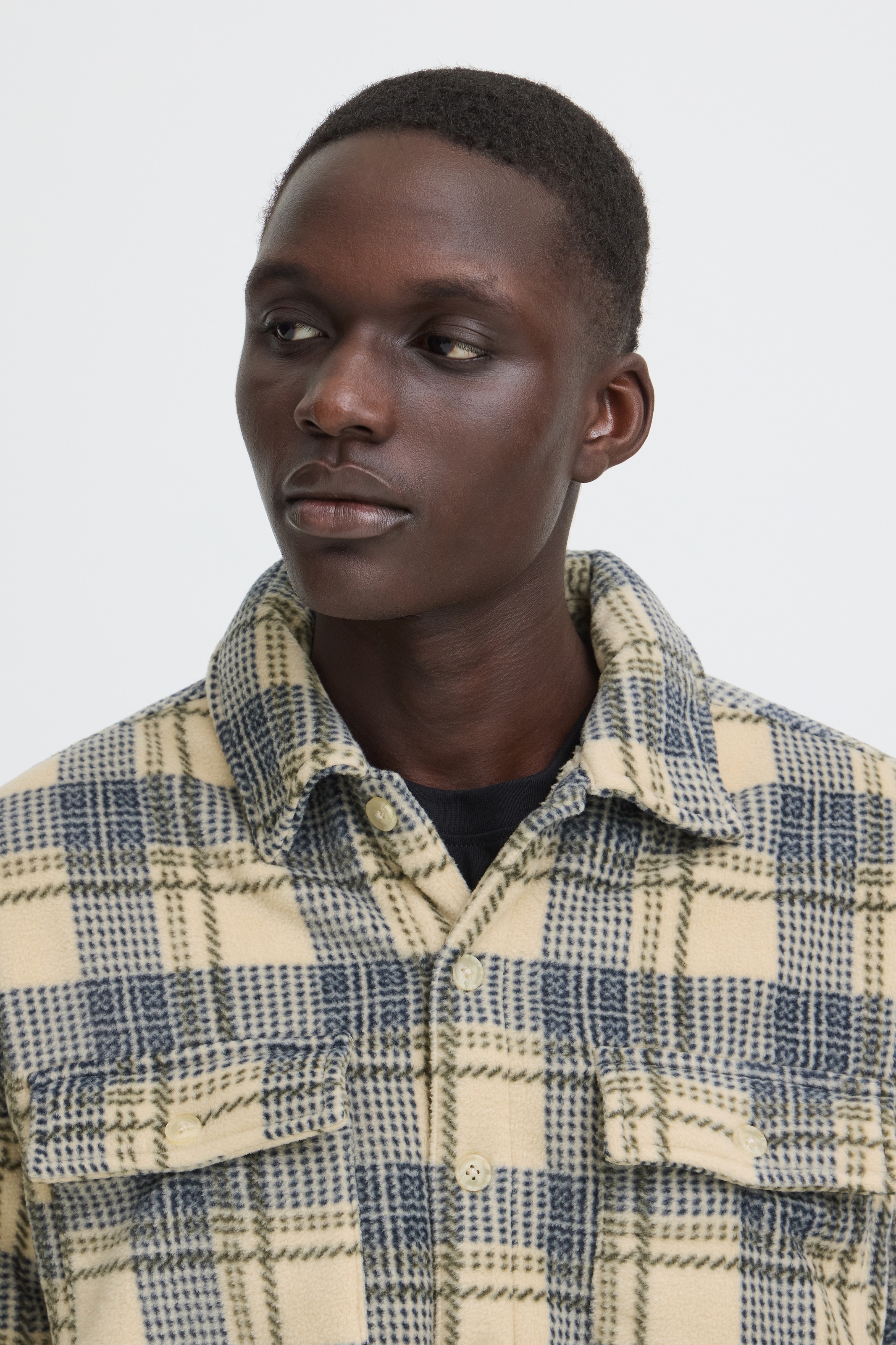 Blend »BHBAKI SHIRT CHECK« Kunstfaser, regular fit