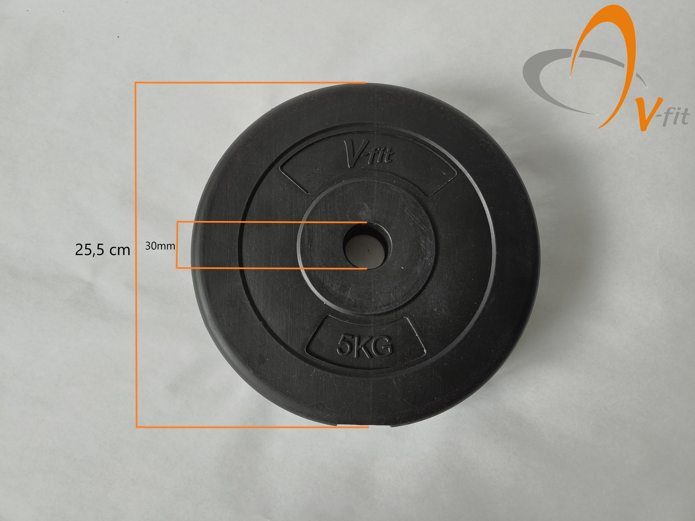 V-Fit Hantelscheiben »Hantelscheibe 5 kg« 10 kg Set, 2 tlg.