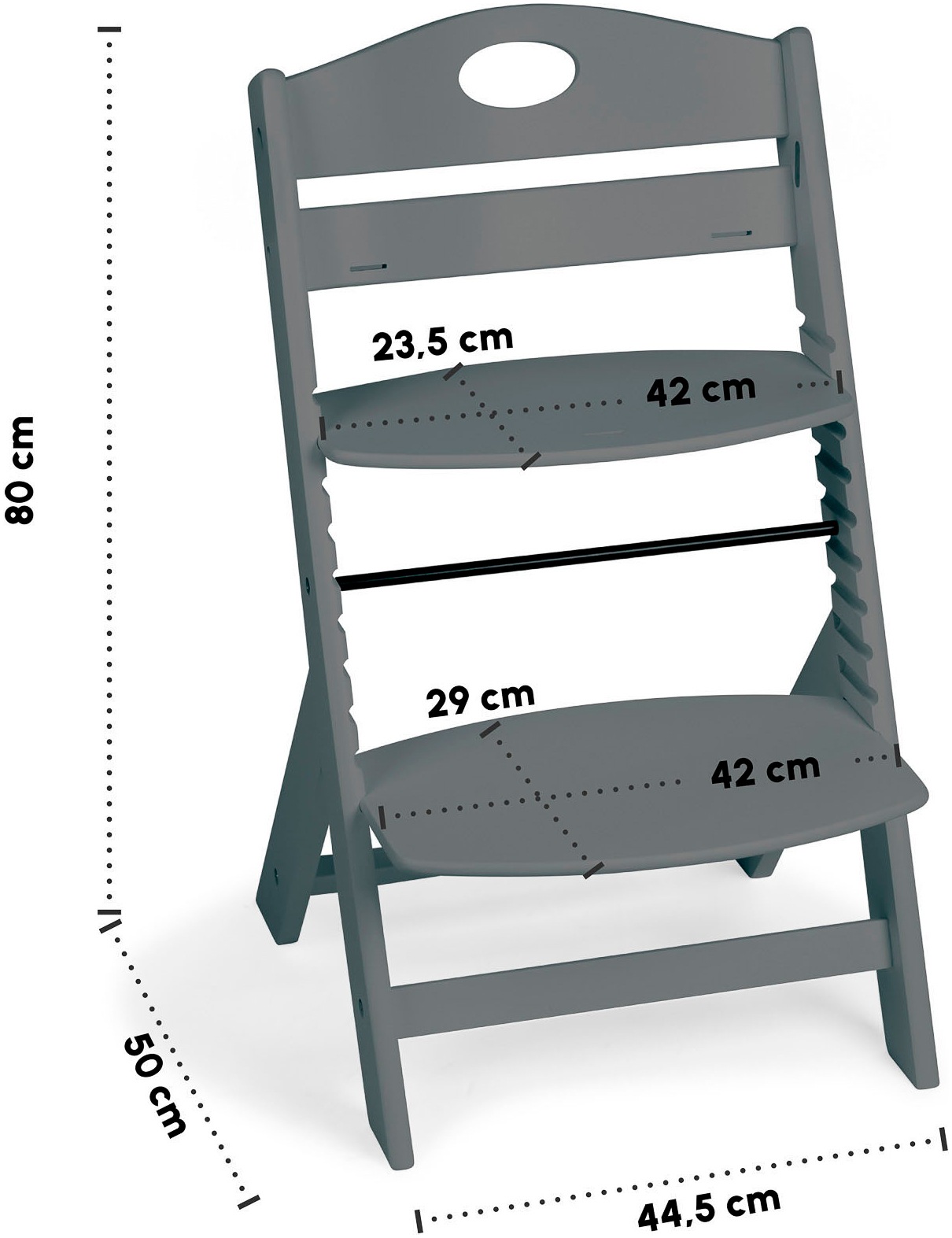 BabyGo Hochstuhl »Family, grey« ()