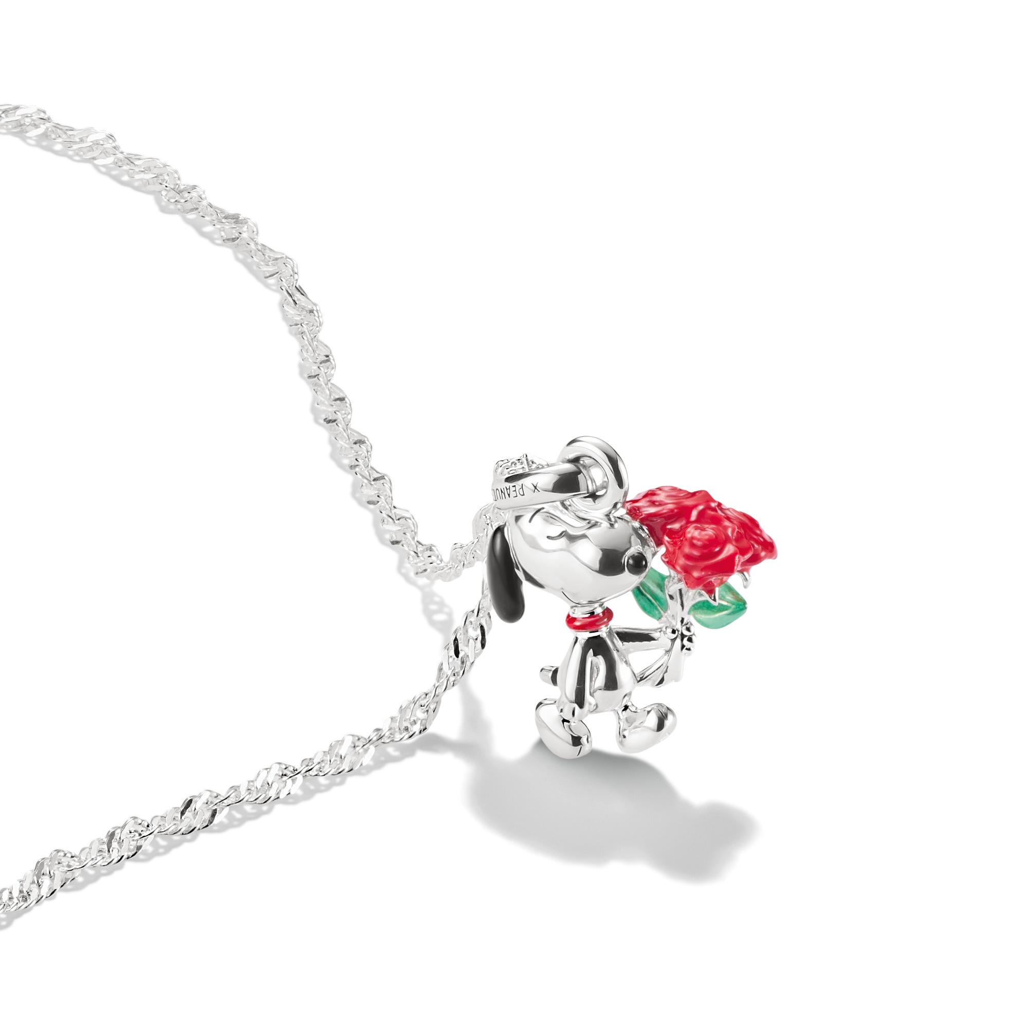 THOMAS SABO Kette mit Anhänger »THOMAS SABO x Peanuts Kette Snoopy mit Rosen«