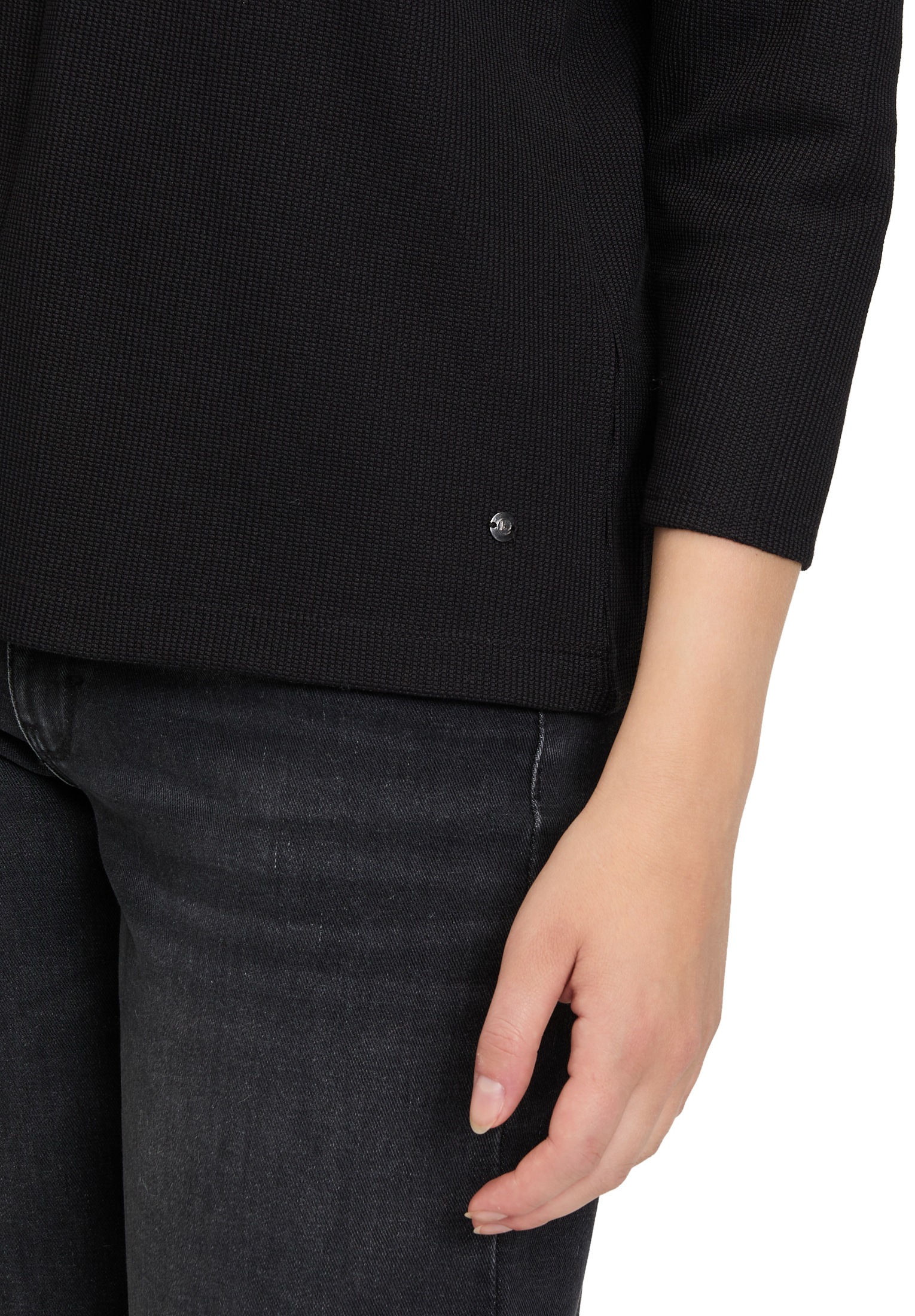 Betty&Co Langarmshirt »Casual-Shirt mit V-Ausschnitt«