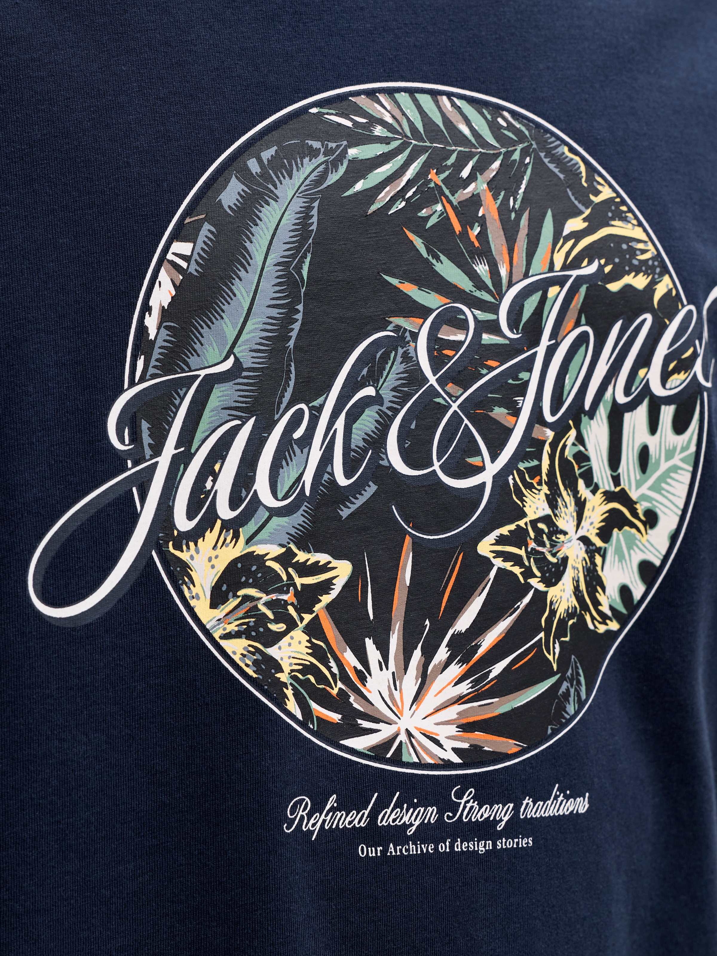 Jack & Jones PlusSize Rundhalsshirt »JJHONOLULU SHAPE TEE SS CREW NECK PLS«