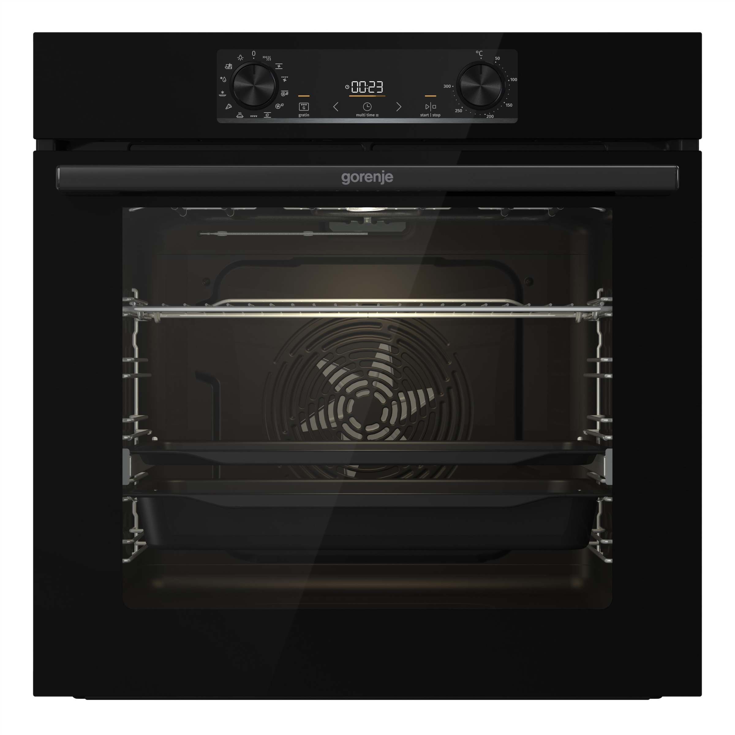 GORENJE Backofen-Set »BOS6737E13BGOT« mit 1-fach-Teleskopauszug Aqua Clean Set,  Pizzafunktion mit 300 °C – perfekt für Pizza, Focaccia und mehr!