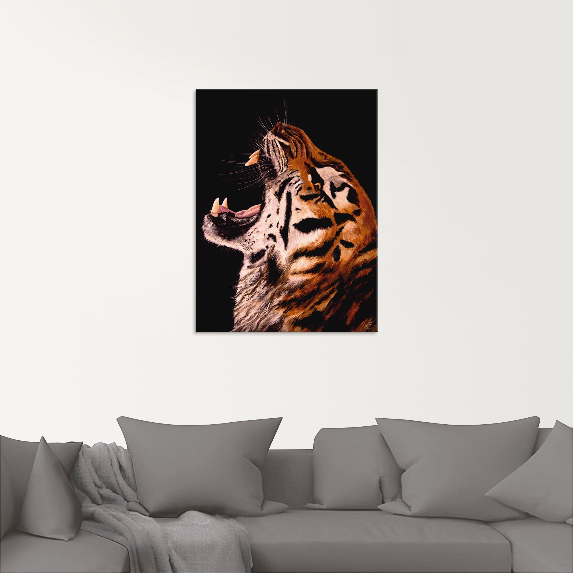 Artland Glasbild »Tiger«, Wildtiere, (1 St.), in verschiedenen Größen