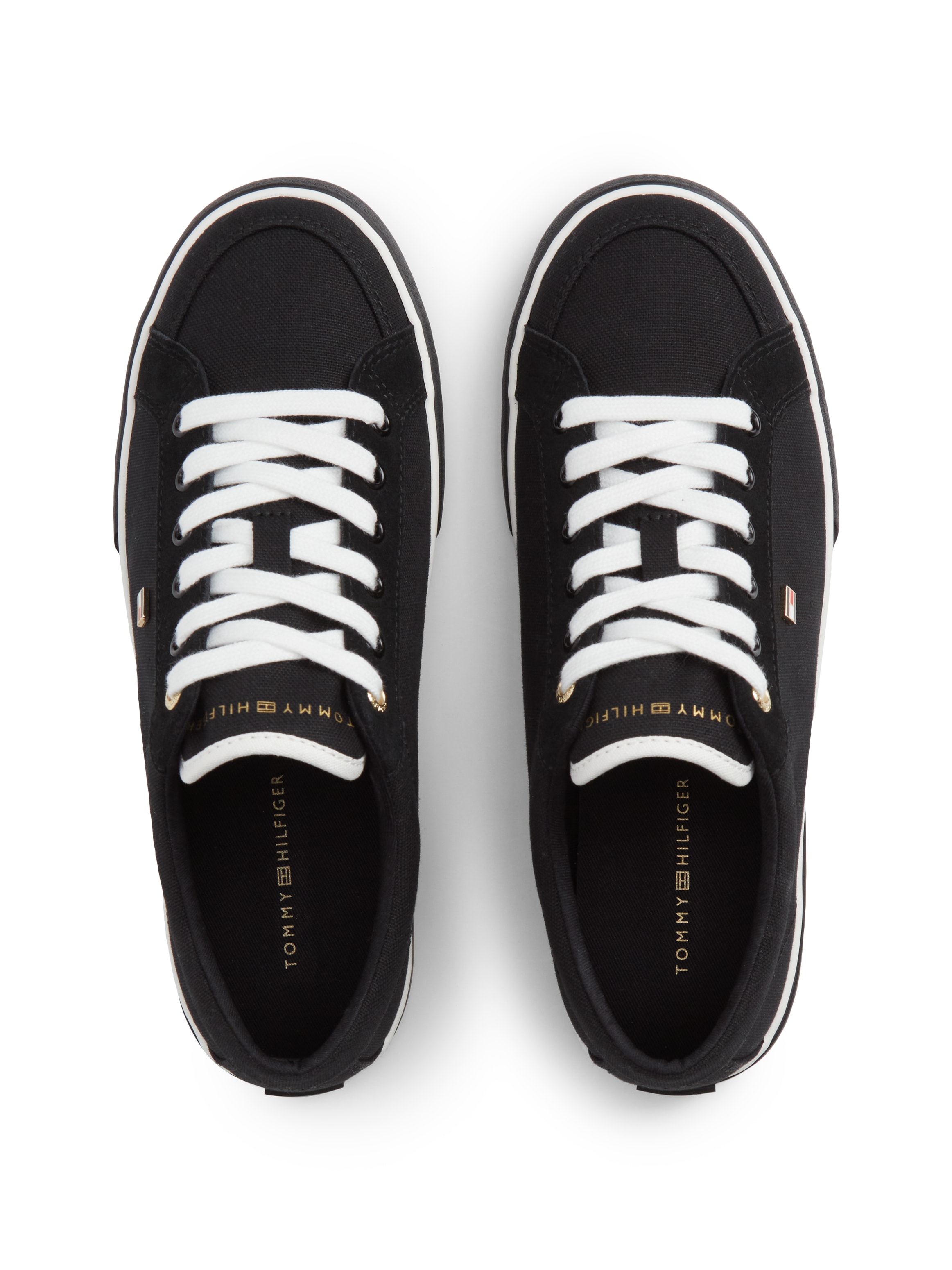 Tommy Hilfiger Sneaker »TH LOW VULC«  Freizeitschuh, Schnürschuh mit Logoschriftzug an der Schuhzunge
