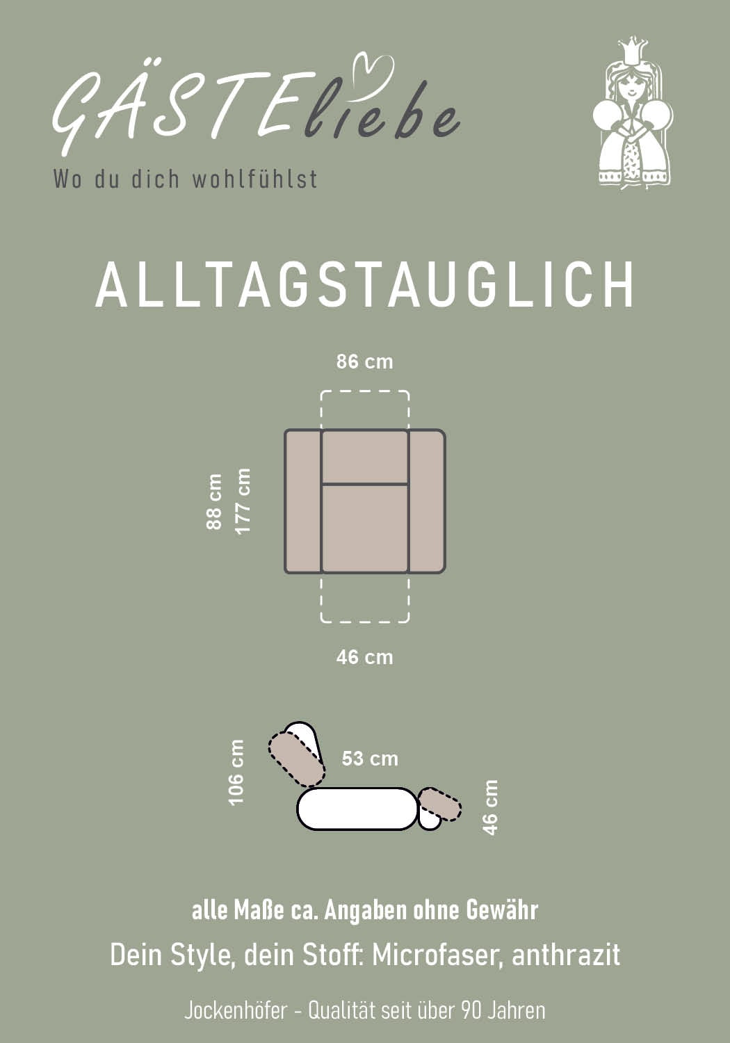 Jockenhöfer Gruppe TV-Sessel »Dorsten« mit Liegefunktion durch Körperdruckverstellung, TFK und Nosagfederung