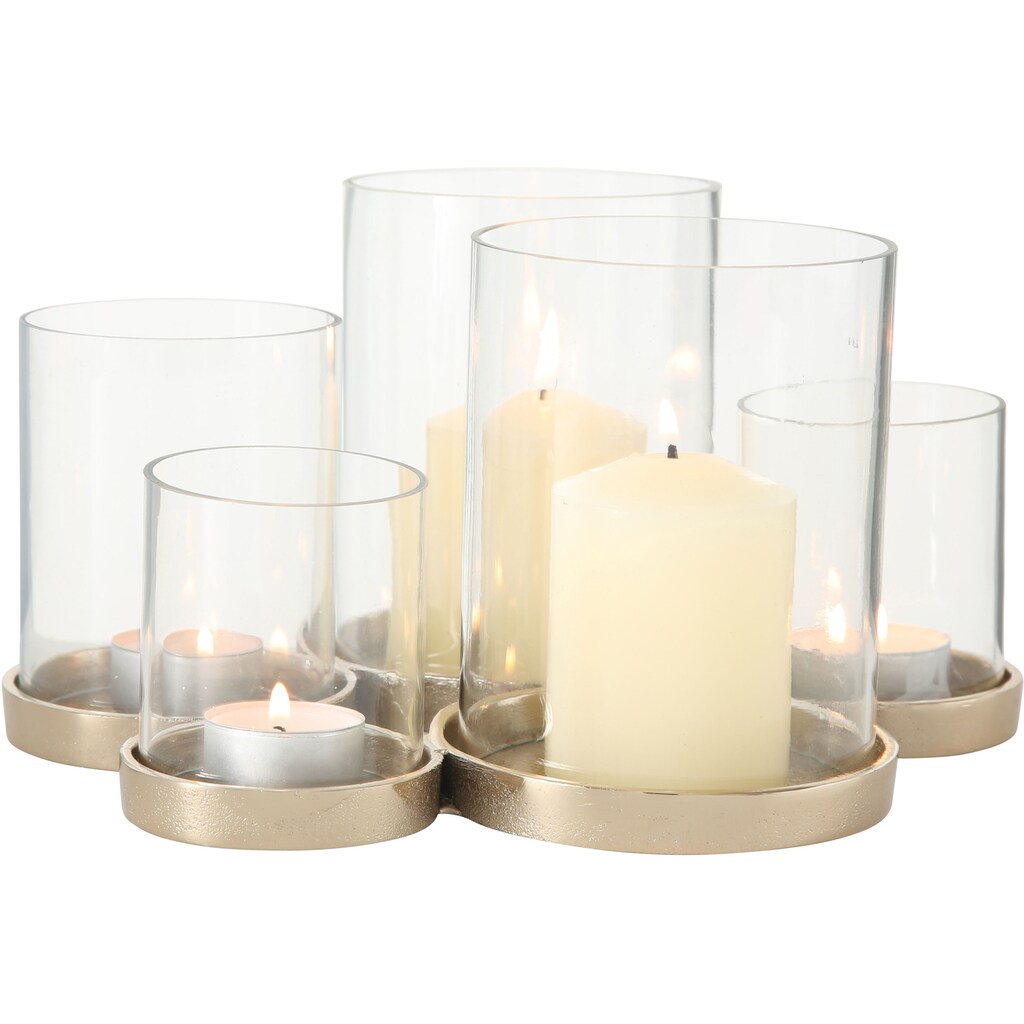 BOLTZE Windlicht »Myra«, aus Glas und Metall