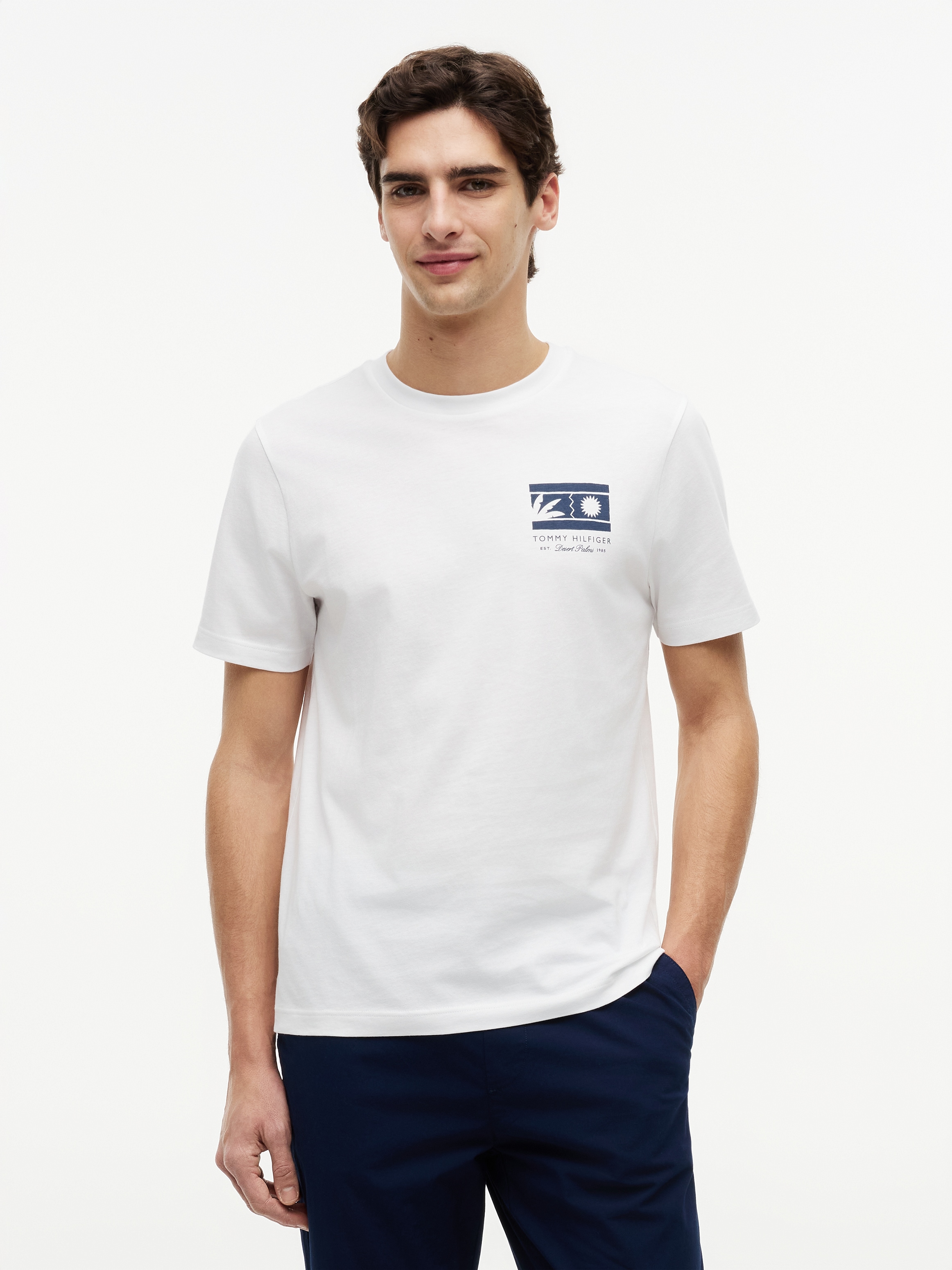 Tommy Hilfiger T-Shirt »MONO SUN GRAPHIC REGULAR TEE« aus Jersey mit Logo-Grafik