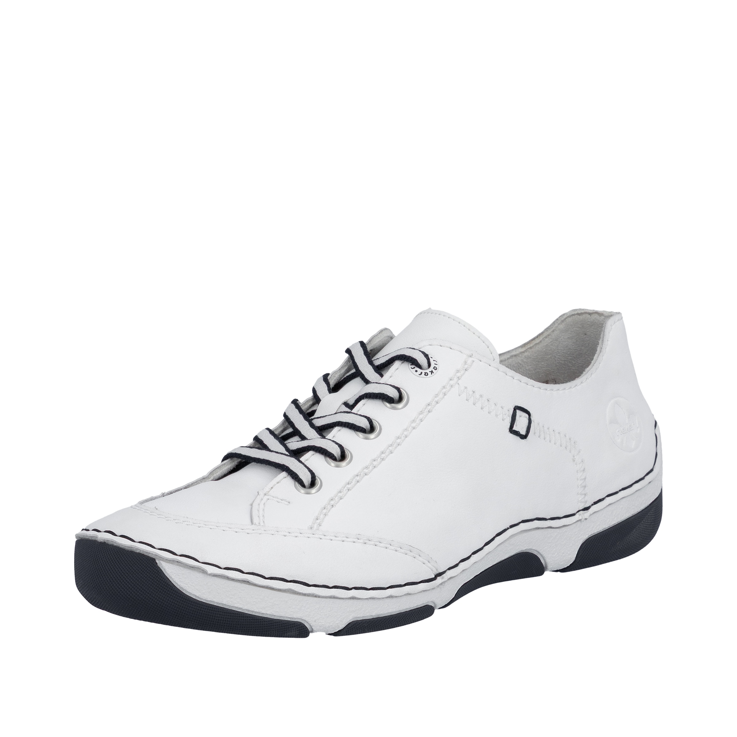 Rieker Sneaker  Halbschuh, Freizeitschuh, Schnürschuh mit Rahmennaht