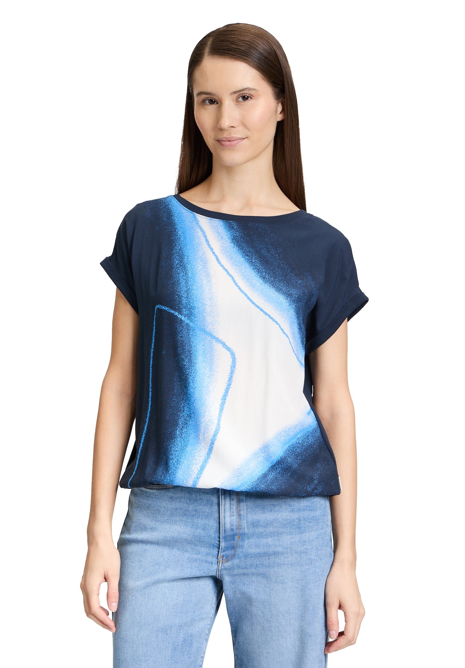 Betty&Co Langarmshirt »Casual-Shirt mit Print«