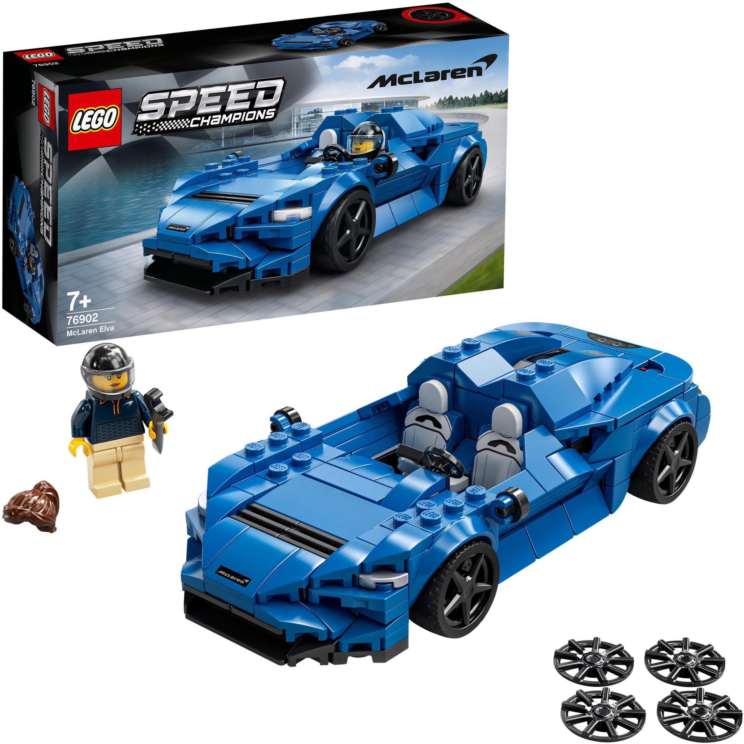 LEGO® Konstruktionsspielsteine »McLaren Elva (76902), LEGO® Speed Champions«, (263 St.), Made in Europe