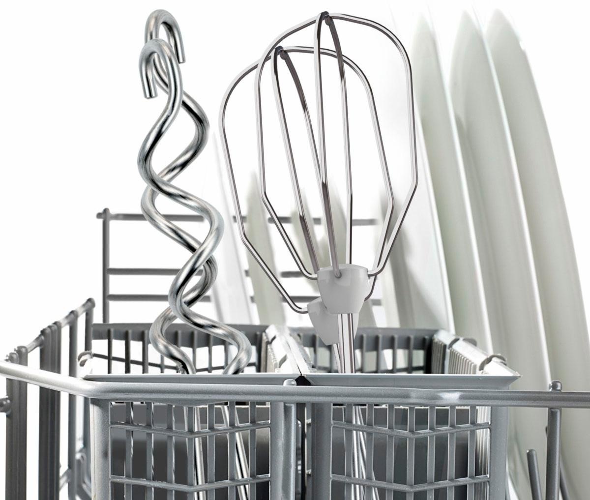 BOSCH Handmixer »CleverMixx MFQ24200, Edelst. Rührbesen/Knethaken, 4 Stufen, weiß«, 400 W, Auswurftaste, leichtes Gehäuse, Made in Europe