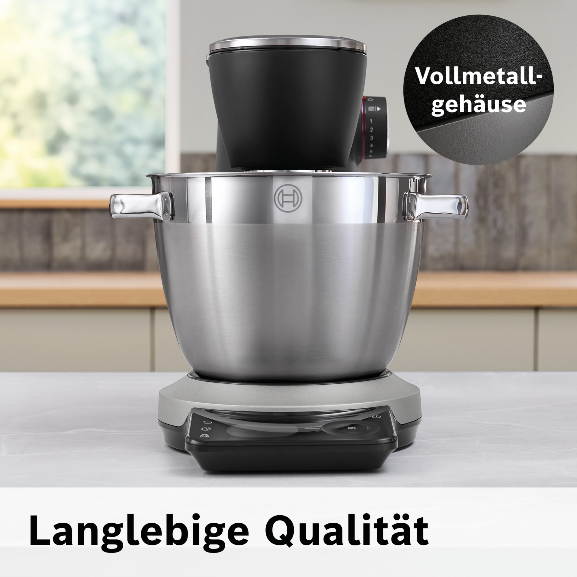 BOSCH Küchenmaschine »MUMS8ZS18« 7 Automatikprogramme, Timer, Vollmetallgehäuse, Edelstahl-Rührer