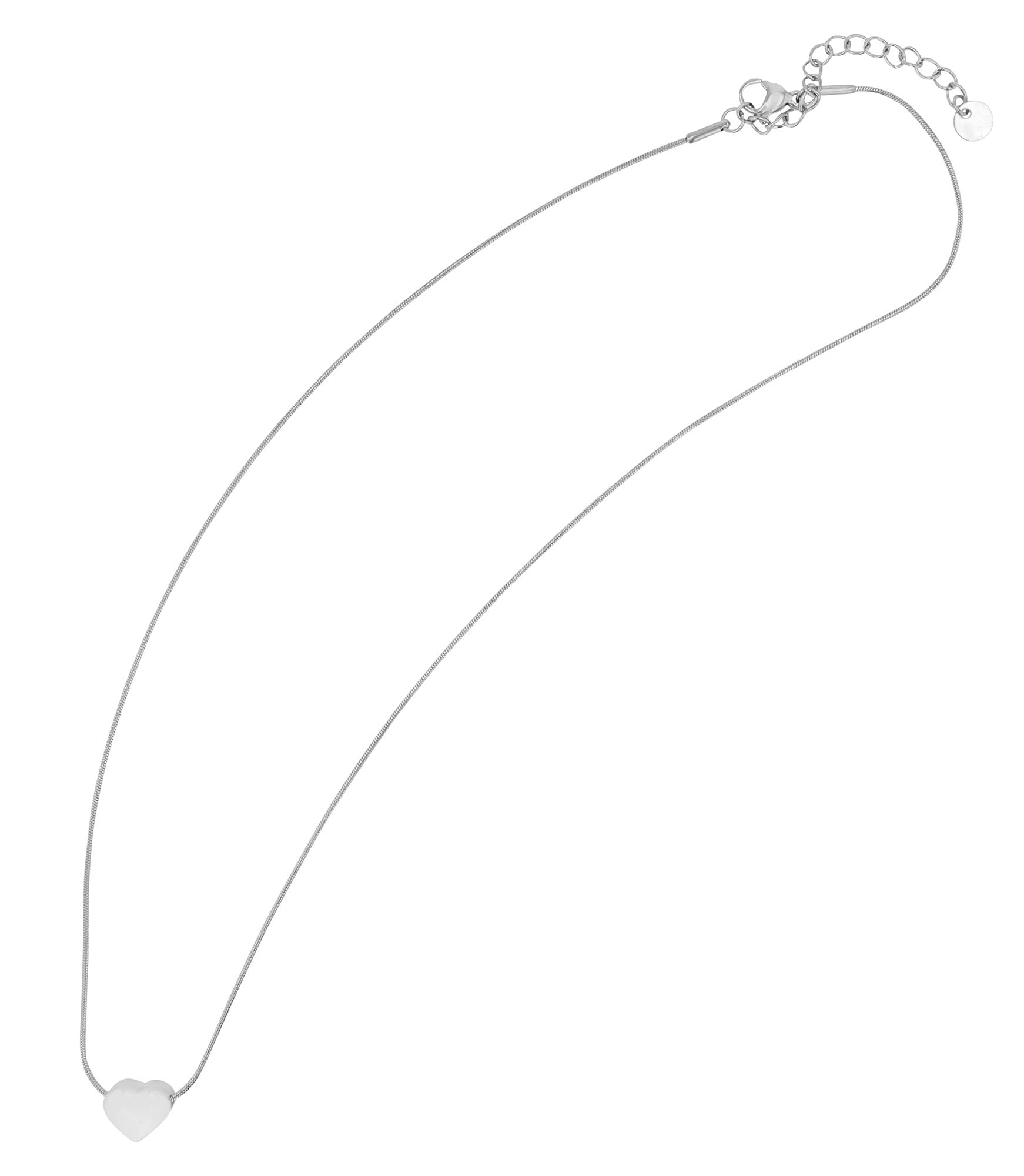 Adelia´s Gliederkette »Damen Halskette ¿ Herz aus Edelstahl 43+5«