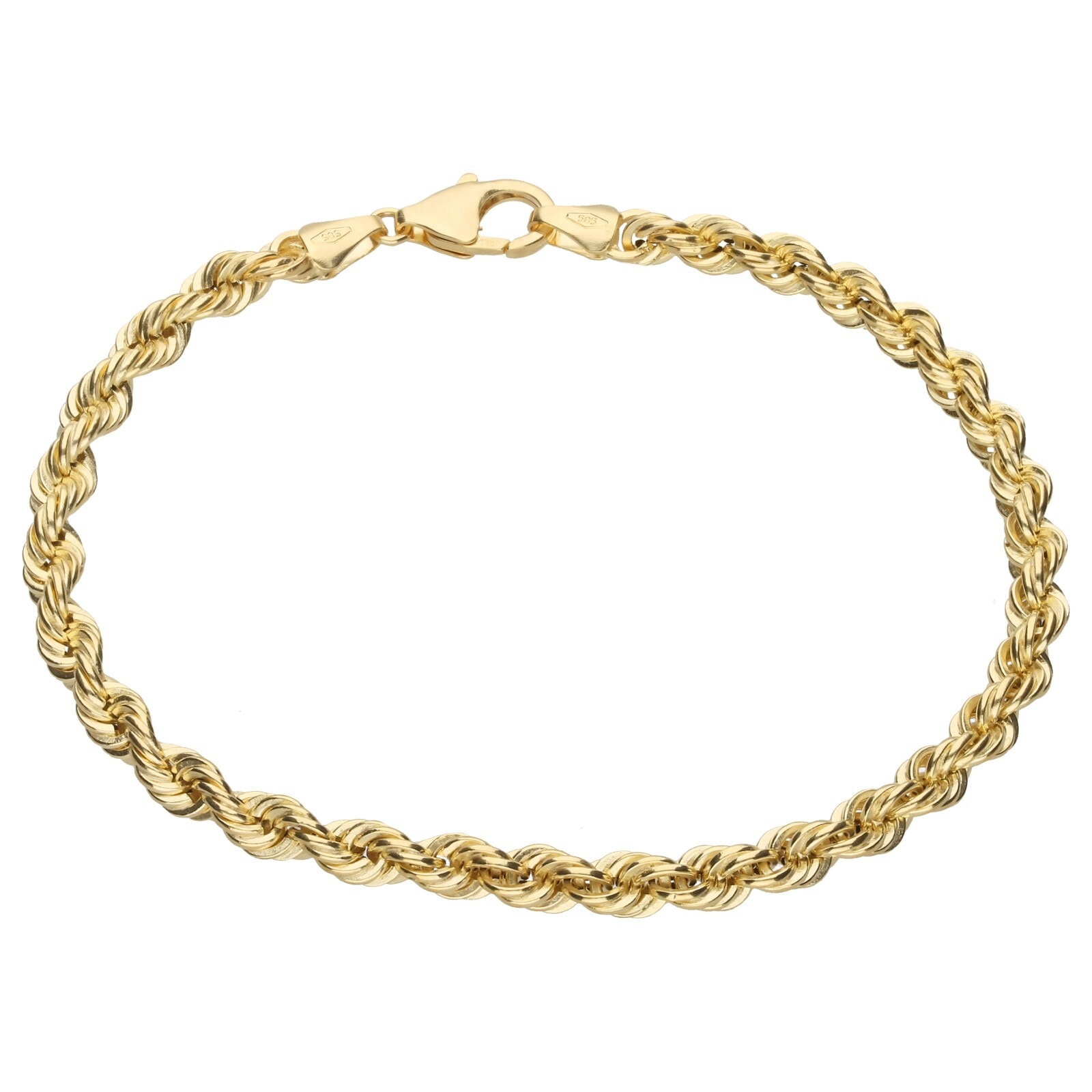 Armband »Armband Kordelkette, hohl, Gold 375«