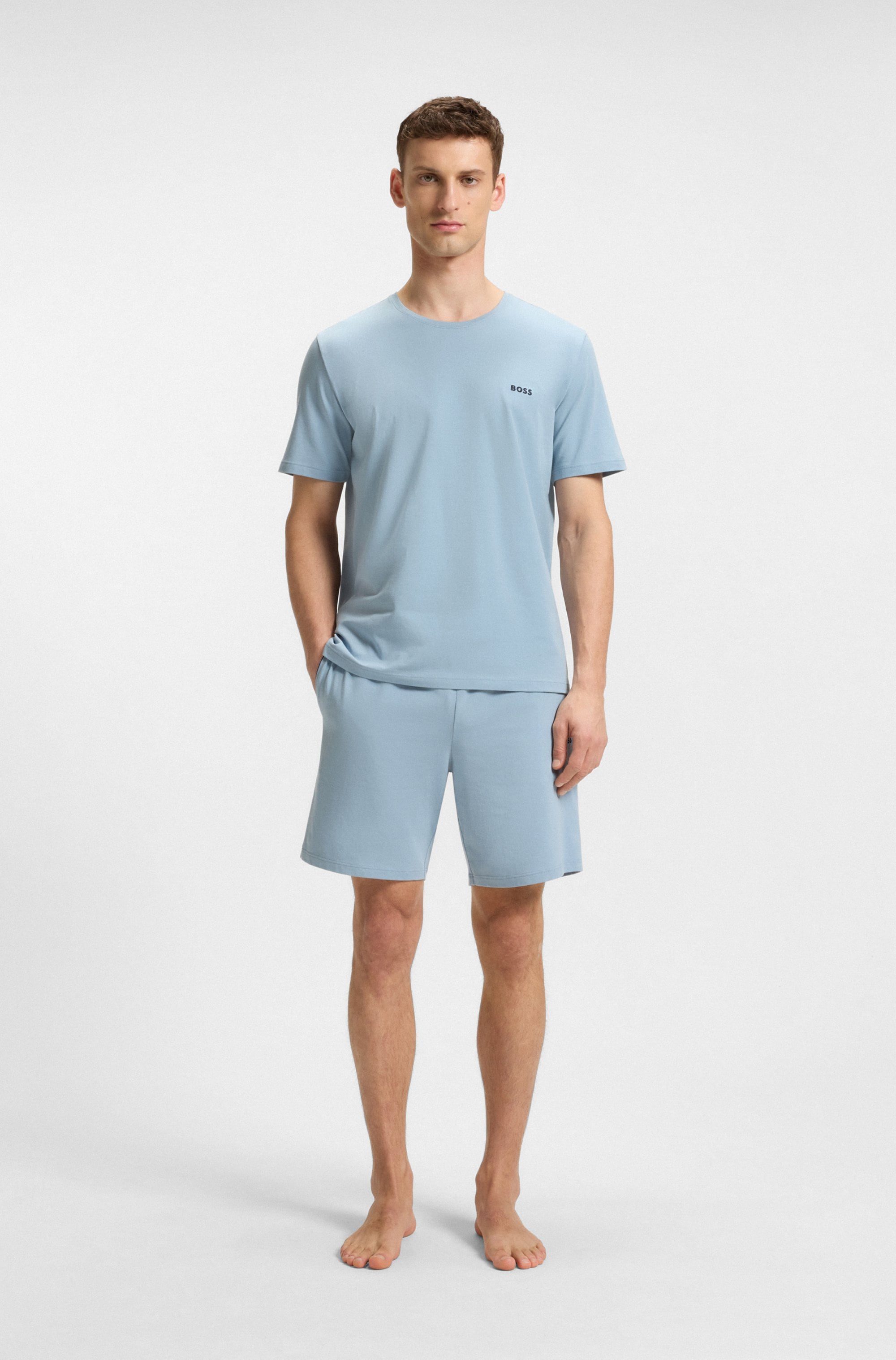 BOSS T-Shirt »Mix&Match T-Shirt R«, mit Logostickerei