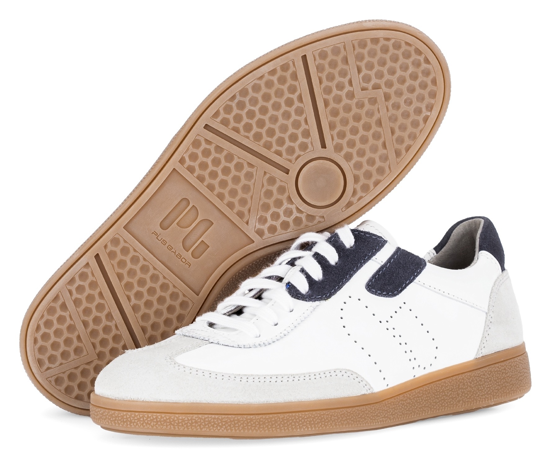 Pius Gabor Sneaker, Freizeitschuh, Schnürschuh, Halbschuh mit Perforation, G-Weite