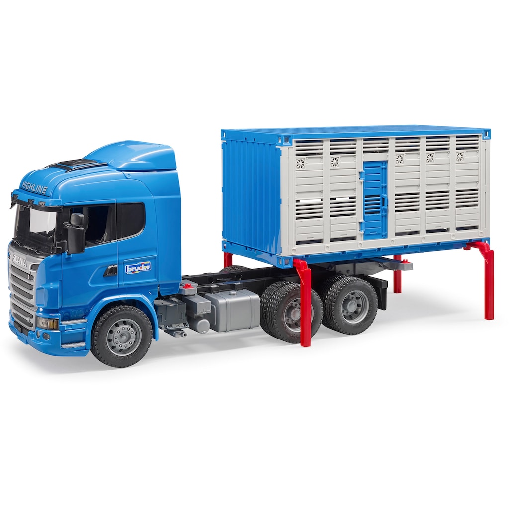 Bruder® Spielzeug-Transporter »Scania R-Serie Tiertransporter mit 1 Rind«