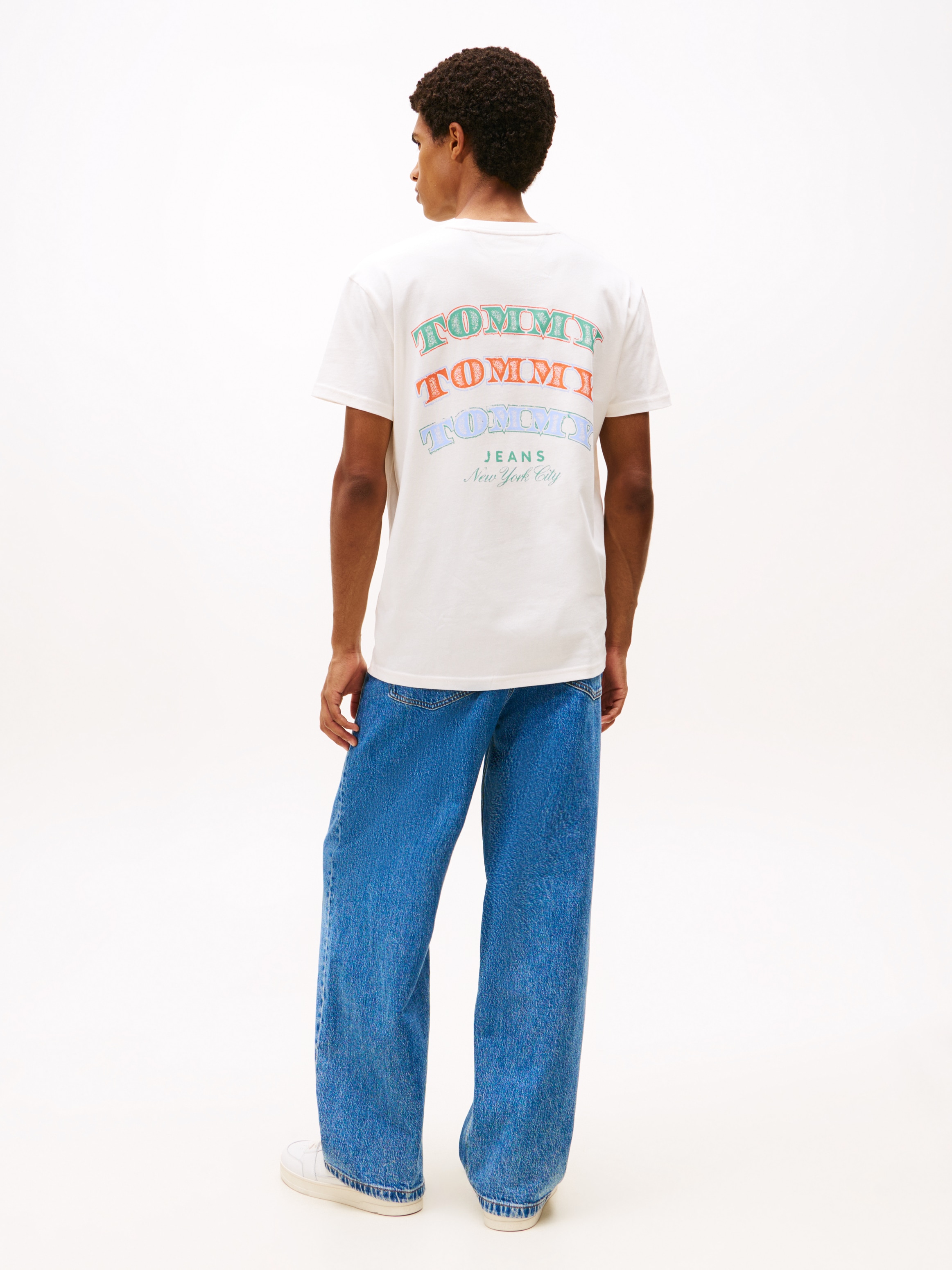 Tommy Jeans T-Shirt »TJM REG DOLLAR STACK« regular fit, Rundhals, mit Rückenprint