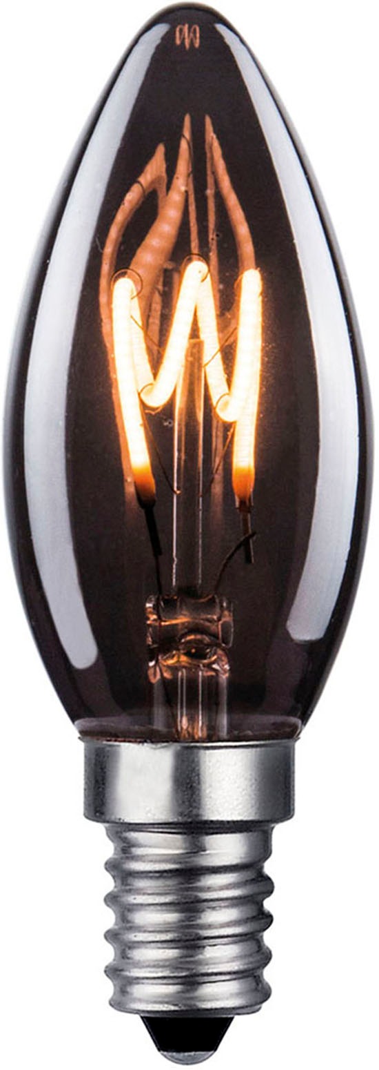 easy! BY FHL LED-Leuchtmittel, E14, 1 St., Lampe, Leuchtmittel, rauchfarbenes Design, E14-Fassung, warmes Licht