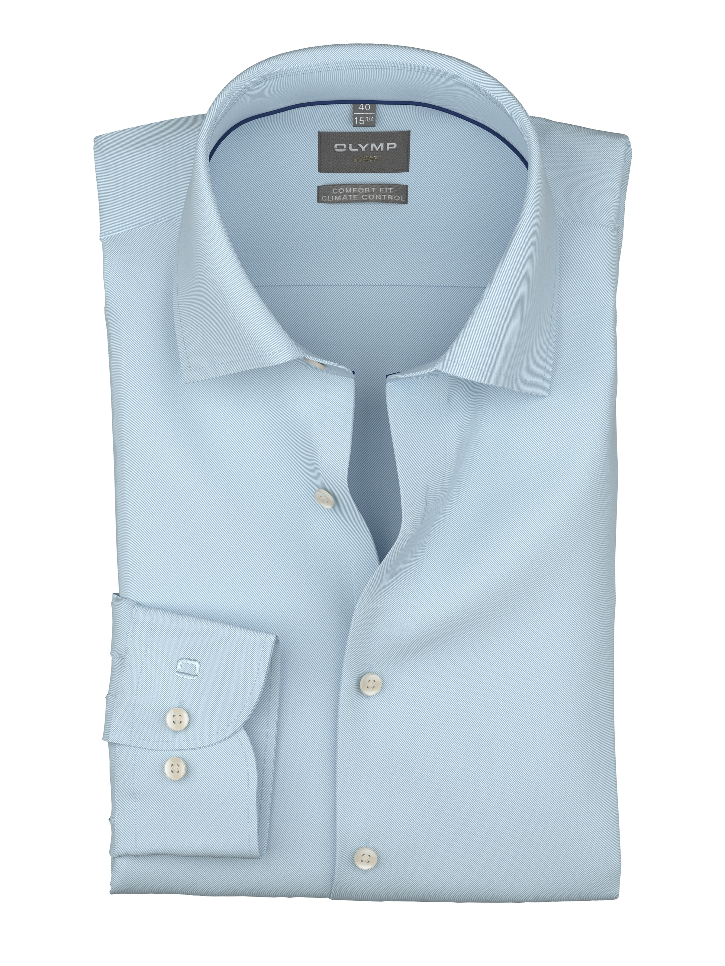 OLYMP Langarmhemd »Luxor 24/Seven comfort fit« comfort fit, Businesshemd, New-Kentkragen, unifarben