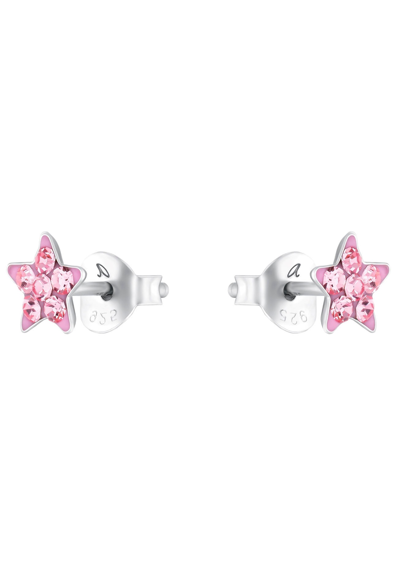 Amor Paar Ohrstecker »Sternchen« mit Kristallglas