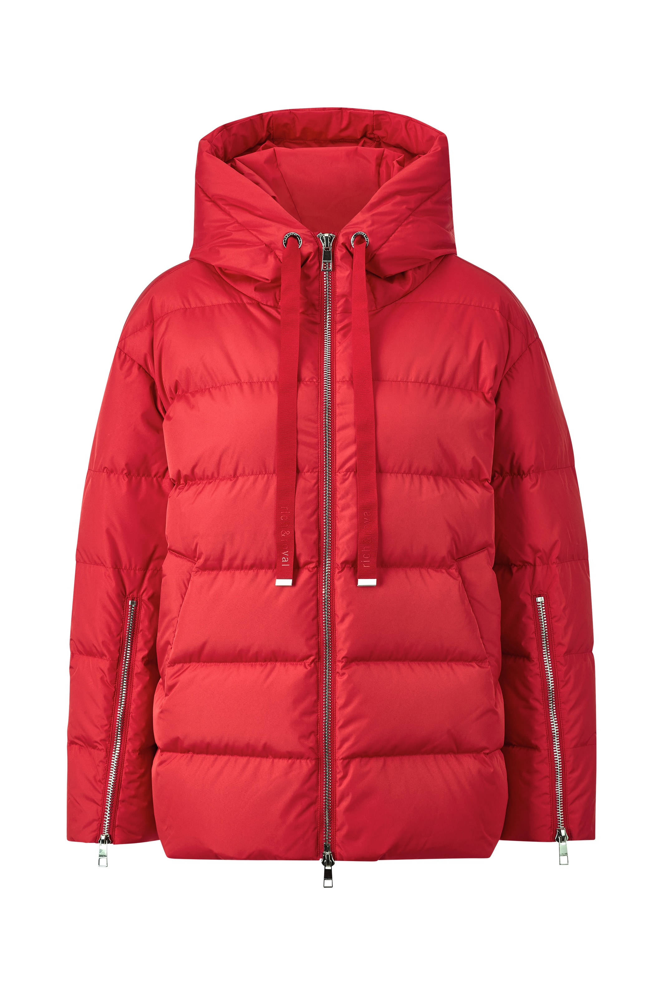 RICHROYAL Steppjacke, mit Kapuze, oversized, 2-Wege-Reißverschluss, Winterjacke