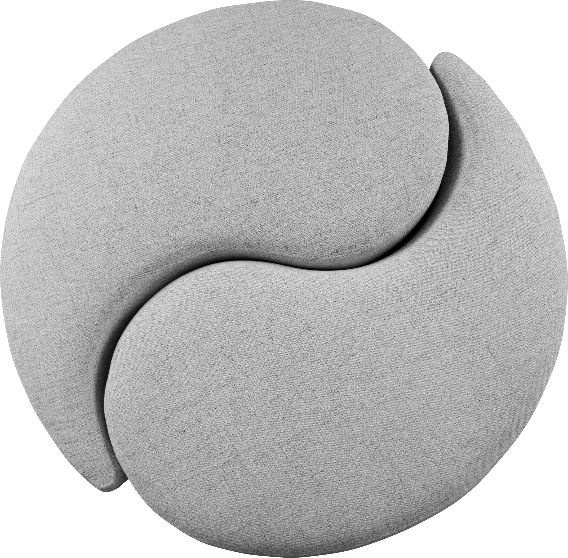 Home affaire Polsterhocker »Yin&Yang Durchmesser 82cm«, 2teilig, einzeln stellbar oder Yin-Yang-Optik