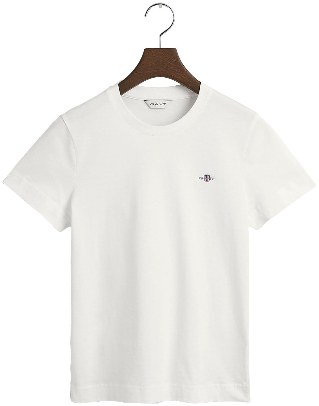Gant T-Shirt »REG SHIELD KA T-SHIRT«, mit einer kleinen aufgestickten Wappen-Grafik auf der Brust