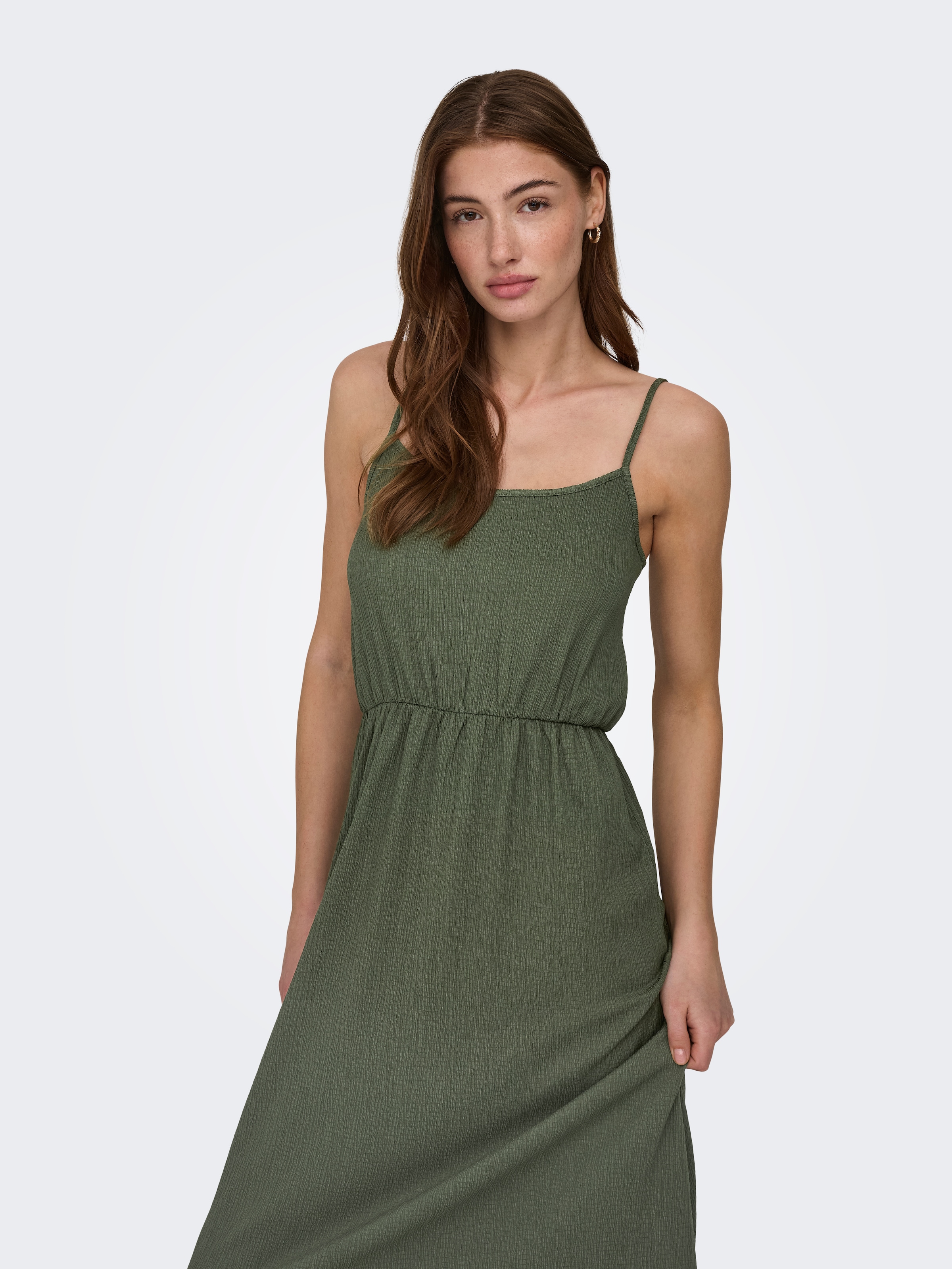 ONLY Maxikleid »ONLALTA S/L LONG STRAP DRESS PNT ZLO«