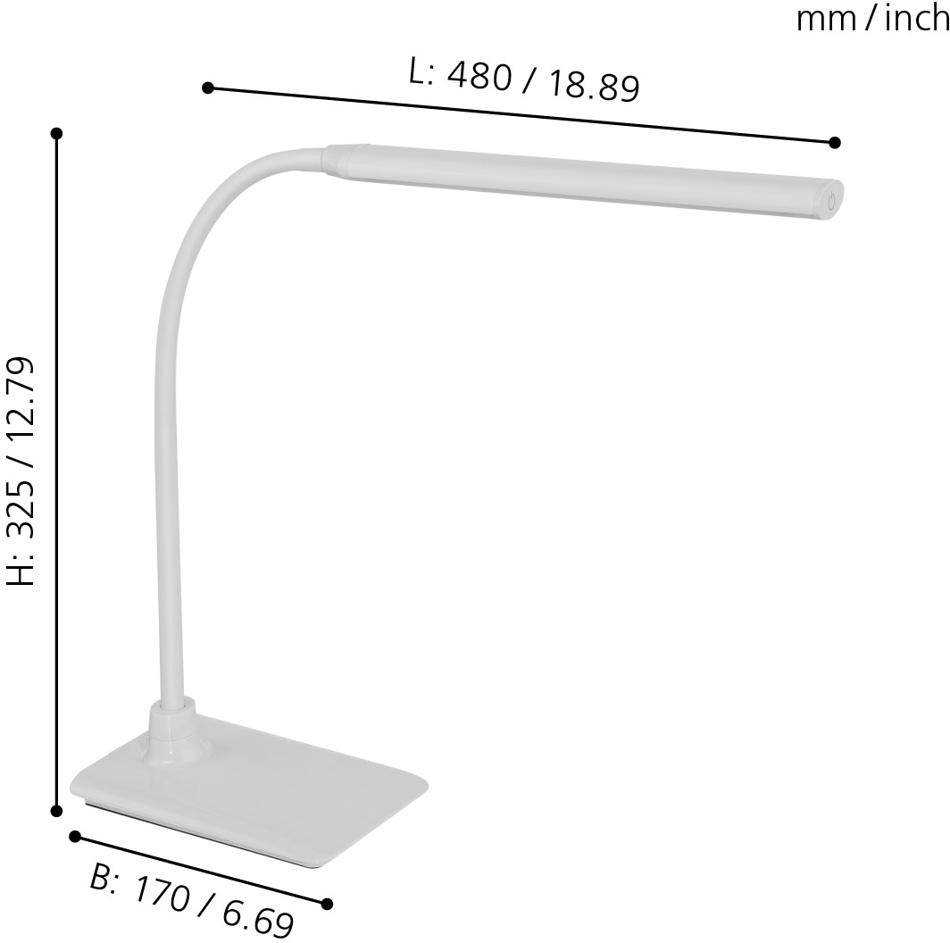 EGLO LED Tischleuchte »LAROA«, 1 flammig-flammig