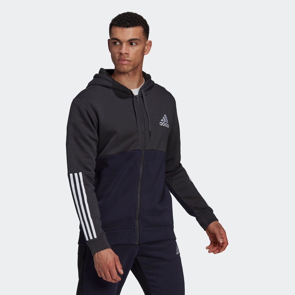 adidas Sportswear Kapuzensweatshirt »ESSENTIALS COLORBLOCK FLEECE KAPUZENJACKE«