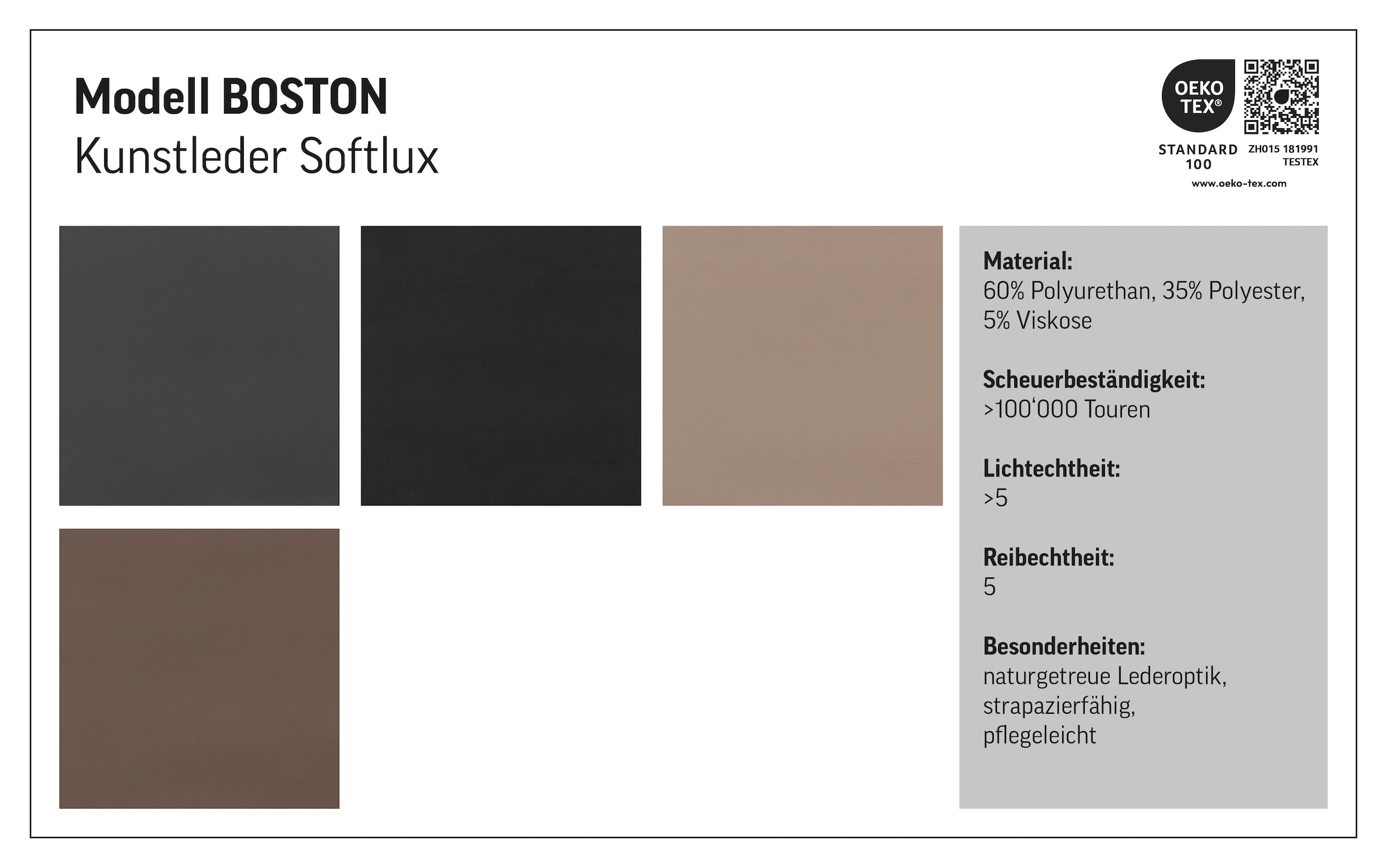 Home affaire Ecksofa »Boston L-Form«, mit hoher Rückenlehne, wahlweise mit Bettfunktion & Stauraum
