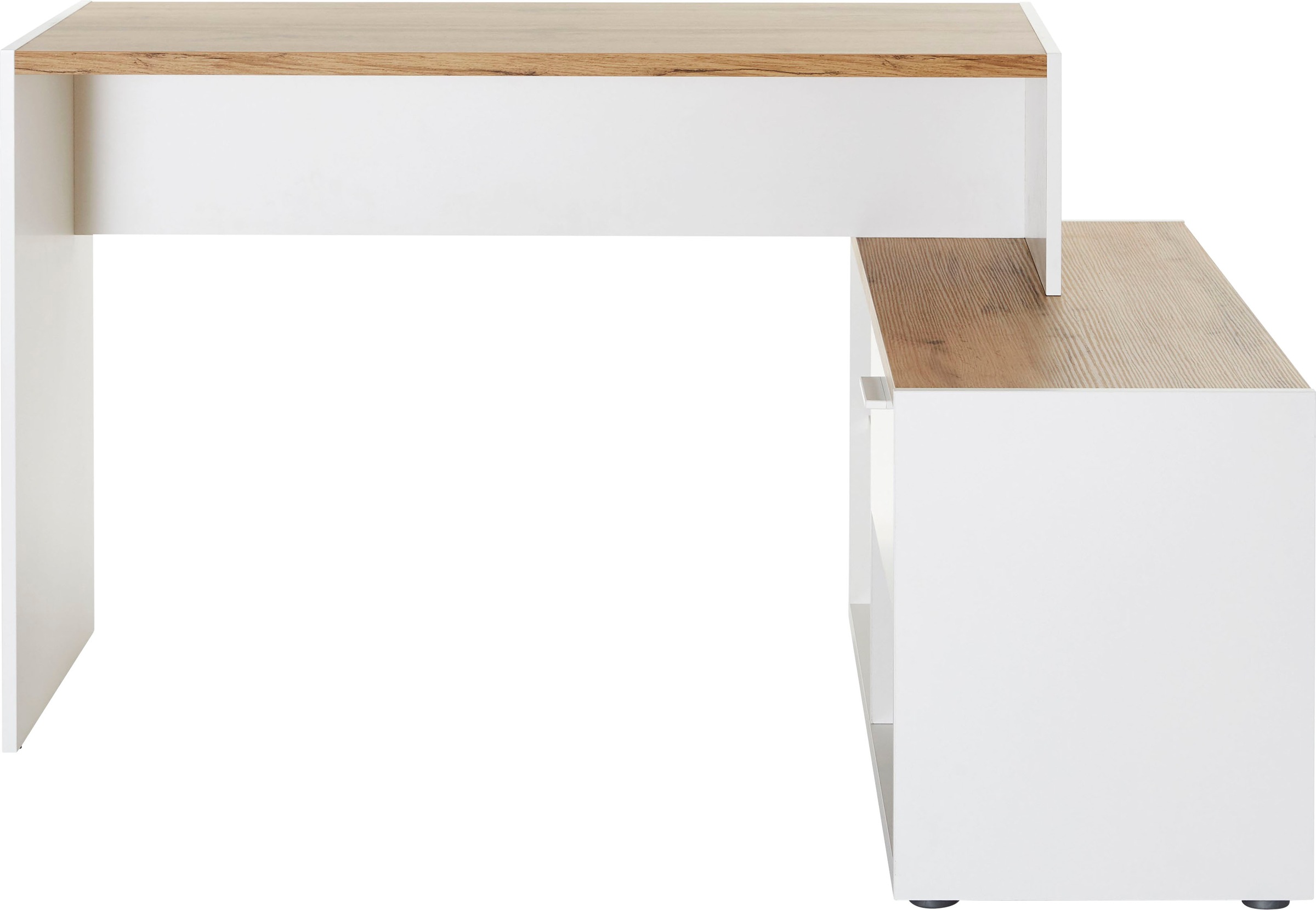 Jahnke Eckschreibtisch »ML C 140 E«, Breite 131 cm, wechselseitig montierbar