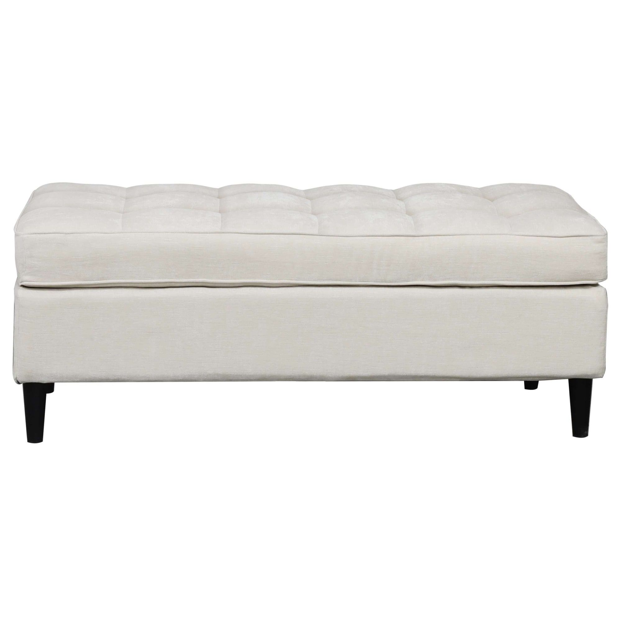 Dorel Home Hocker »LINDHUS, Breite 120 cm« Knopfsteppung, individuell zu kombinieren, Cord und Chenille-Bezug