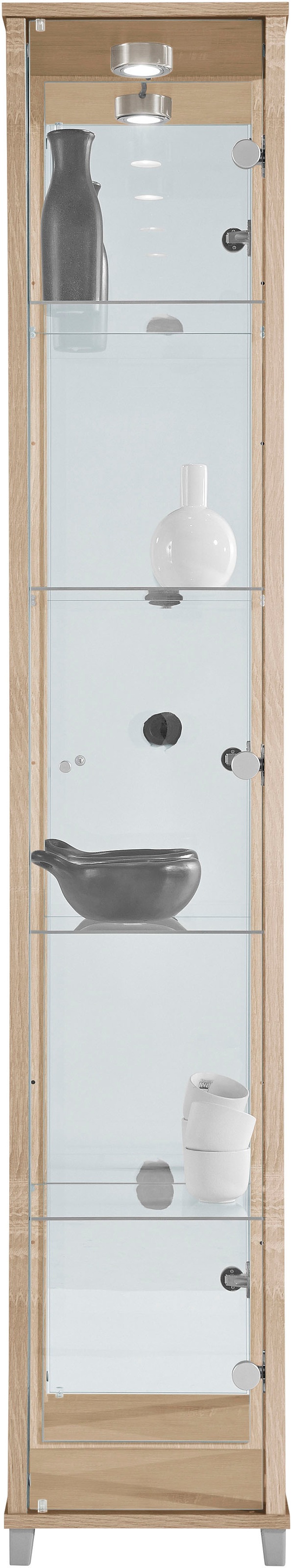 fif möbel Vitrine »OPTIMA«, Standvitrine/Glasvitrine 1x Glastür,perfekt für Sammler,Sammlervitrine